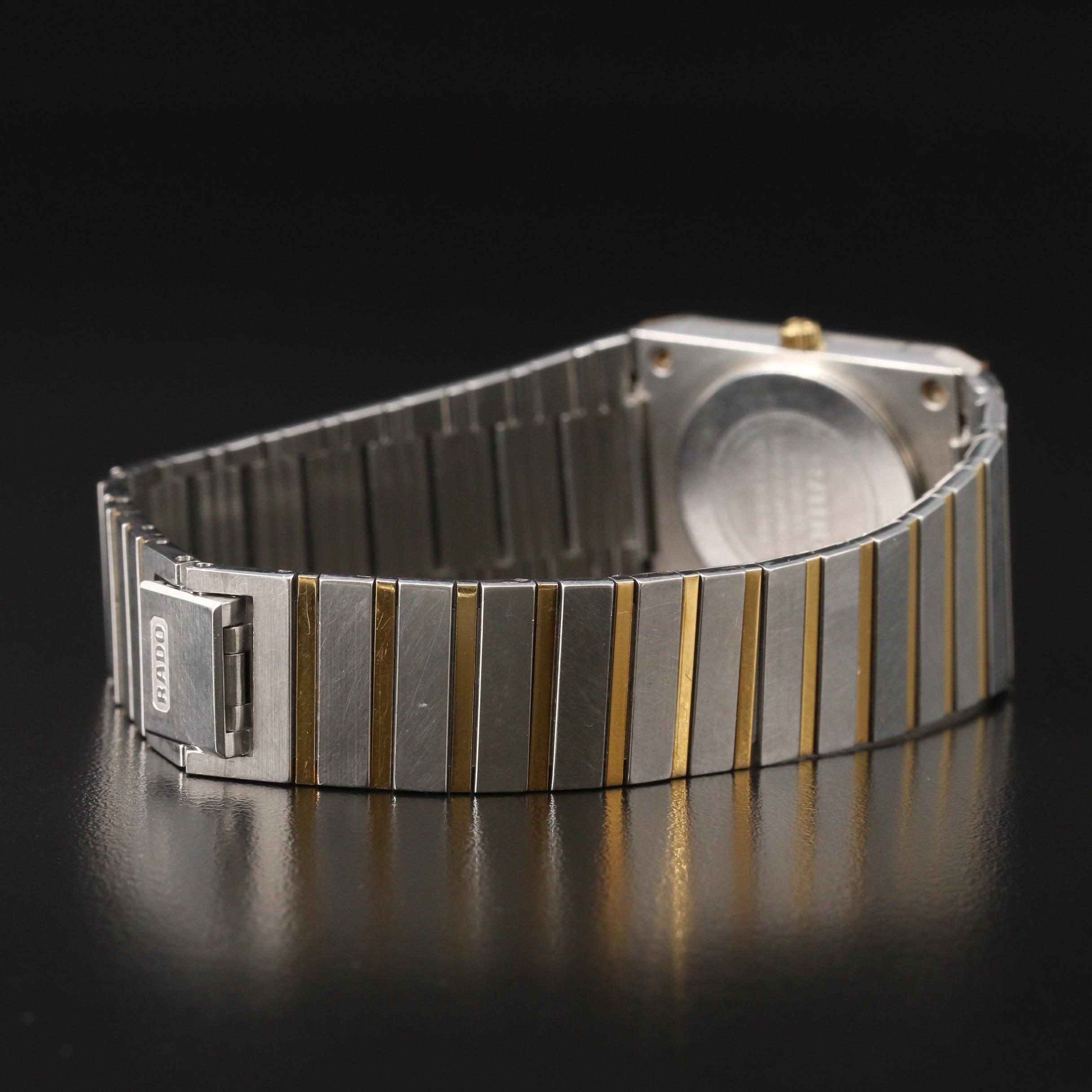 Rado "Diastar" Two-Tone Stainless Steel Quartz Watch