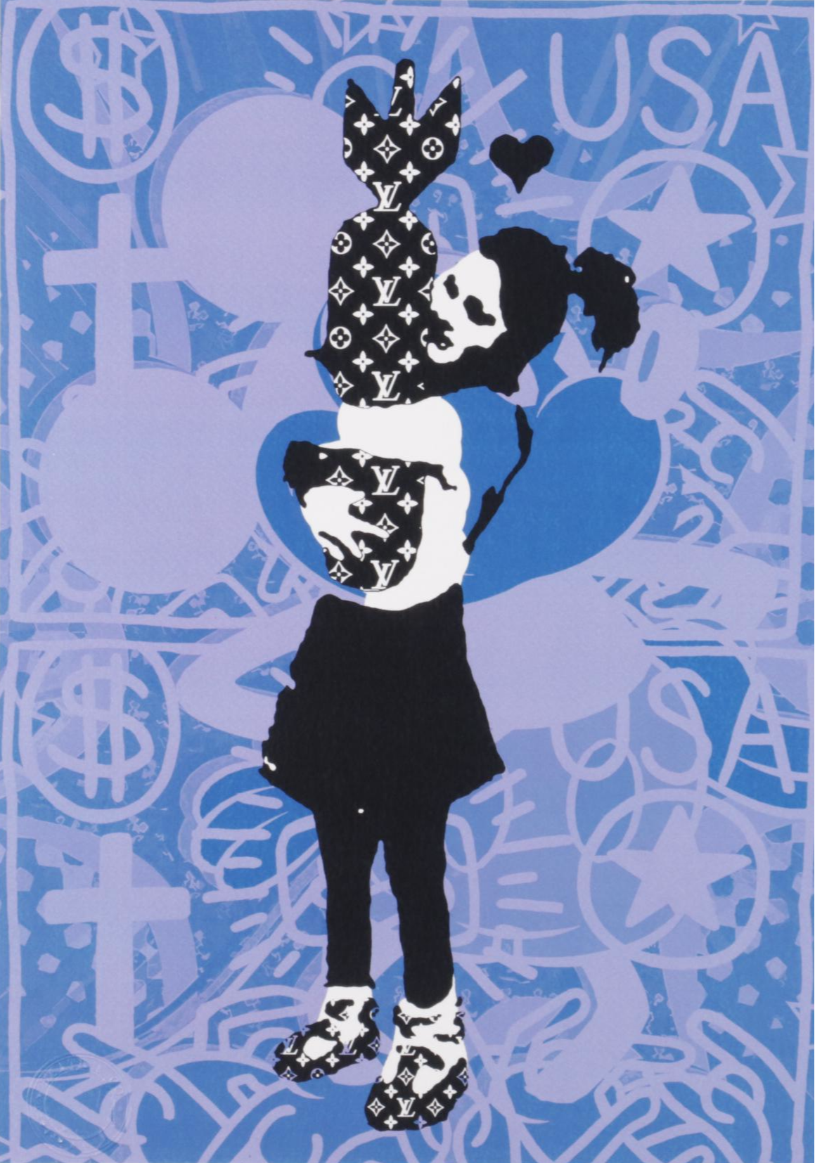 Death NYC Pop Art Graphic Prints "Banks Girl Bomb," 2020