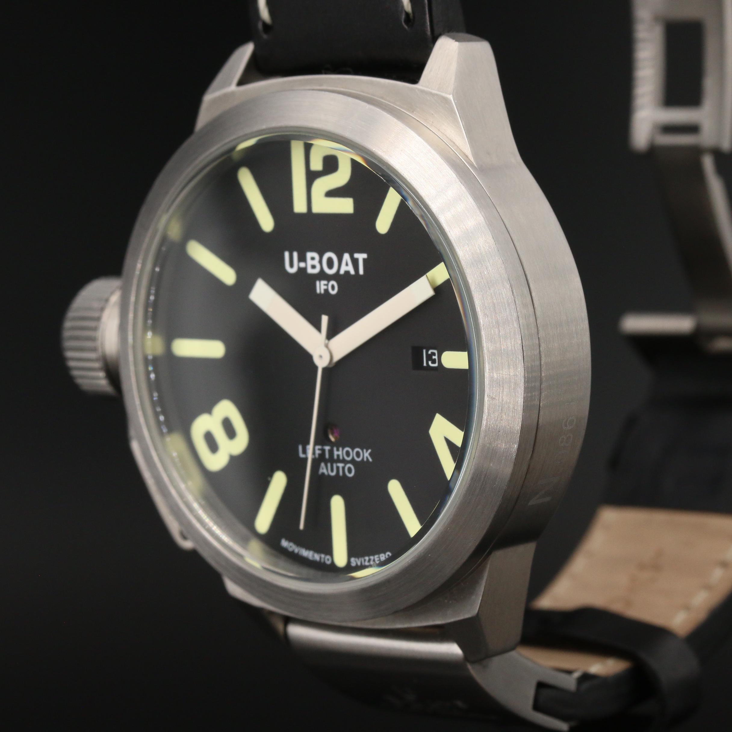 U-Boat IFO Left Hook Stainless Steel Automatic Watch