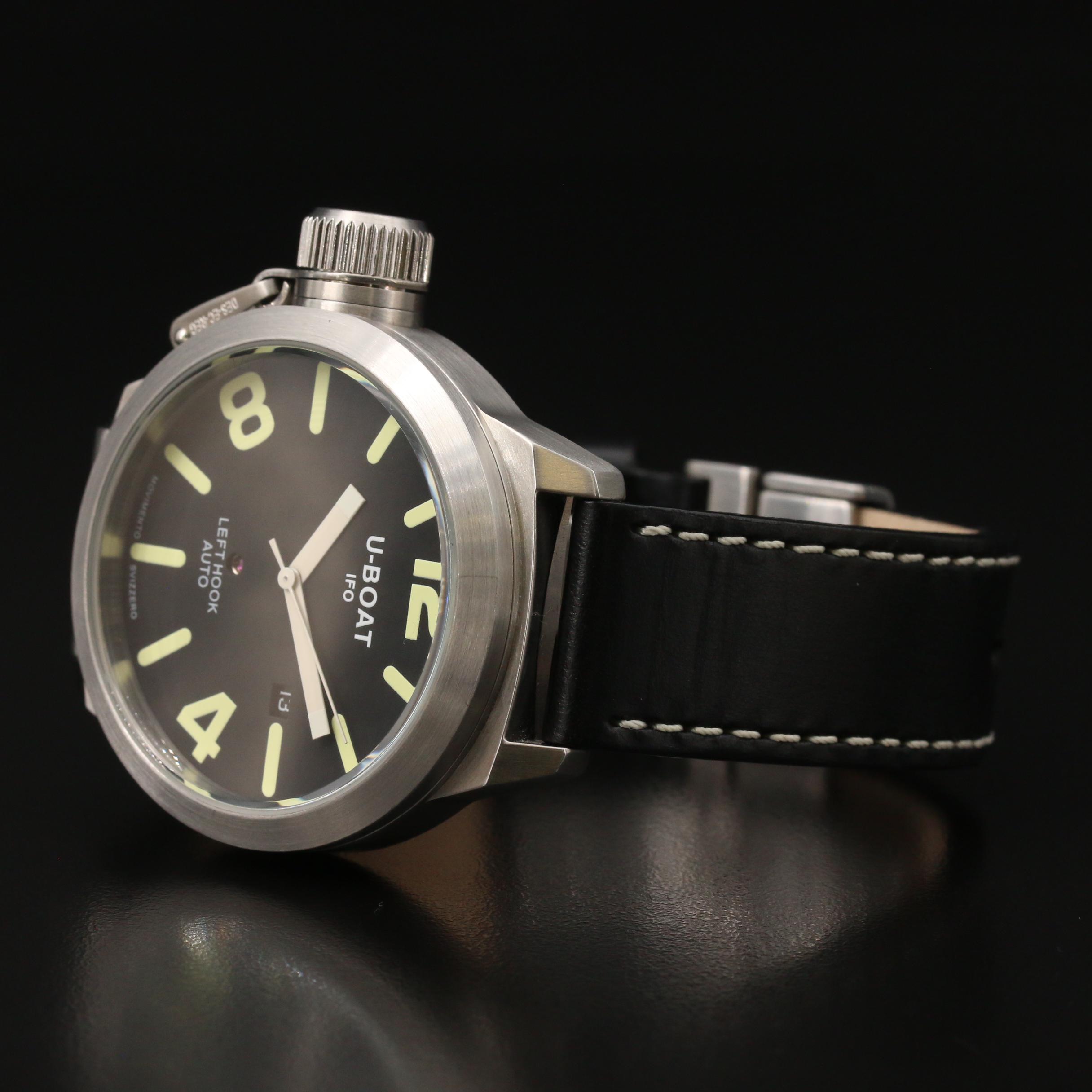 U-Boat IFO Left Hook Stainless Steel Automatic Watch