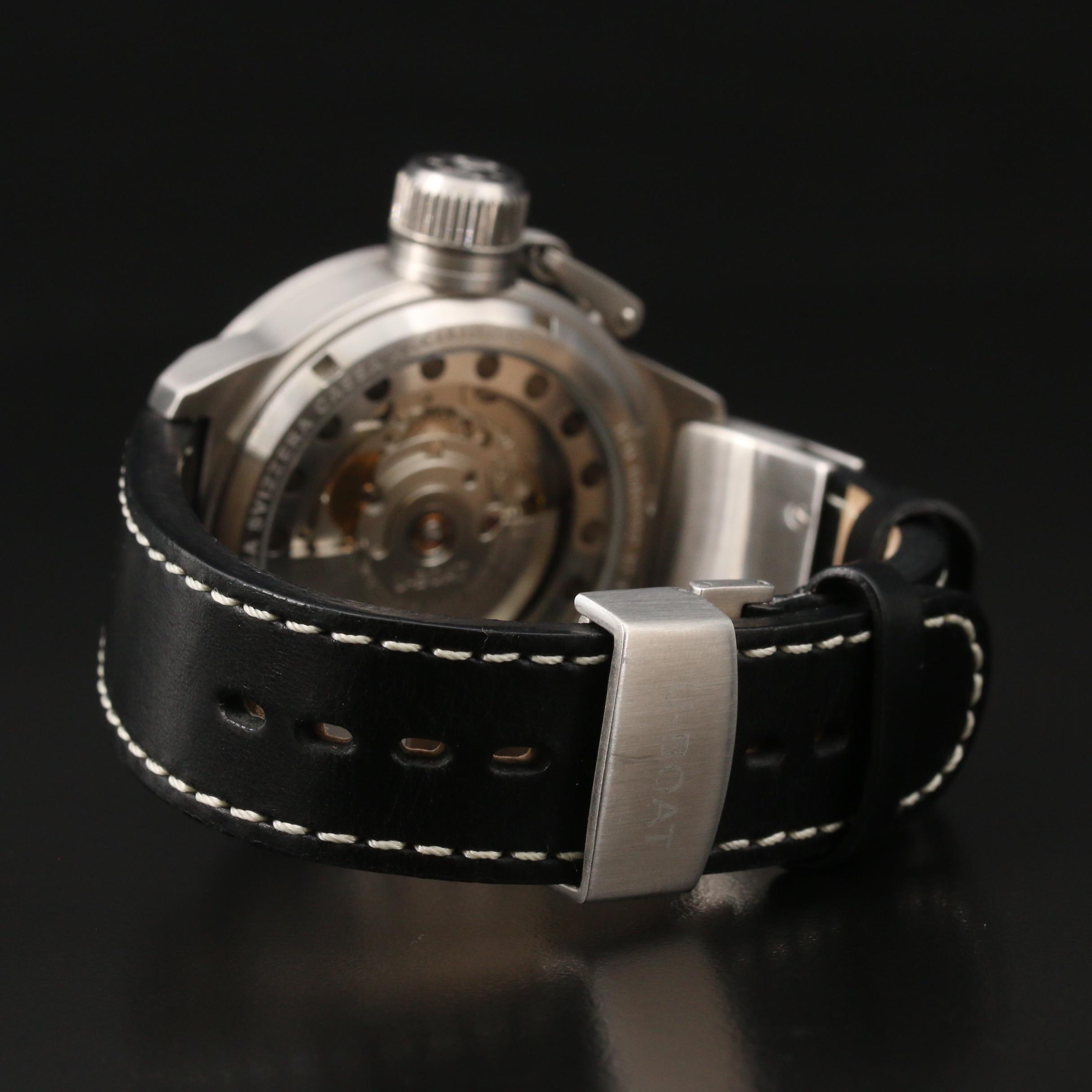 U-Boat IFO Left Hook Stainless Steel Automatic Watch