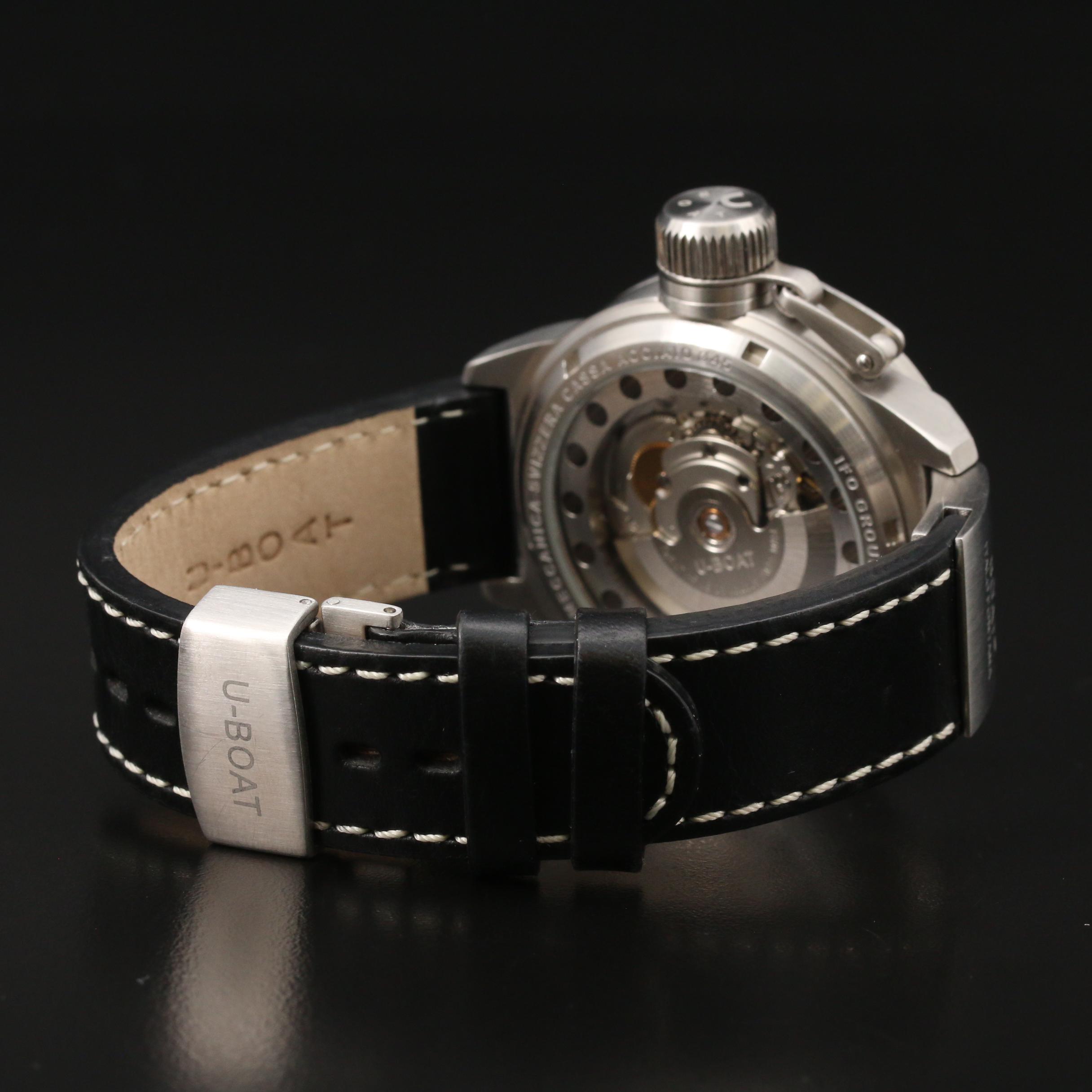 U-Boat IFO Left Hook Stainless Steel Automatic Watch