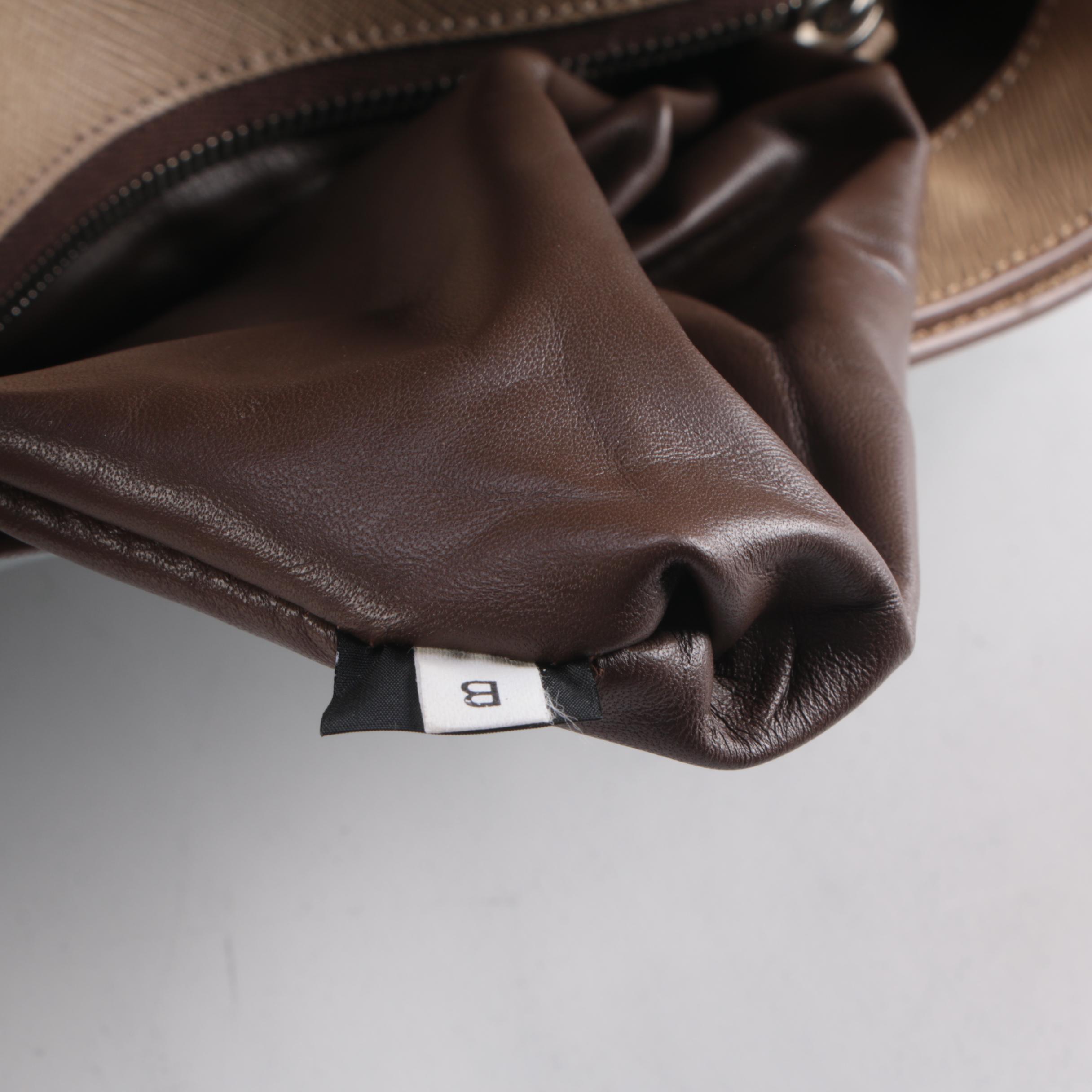 Prada Portfolio Clutch in Studded Bicolor Saffiano Leather