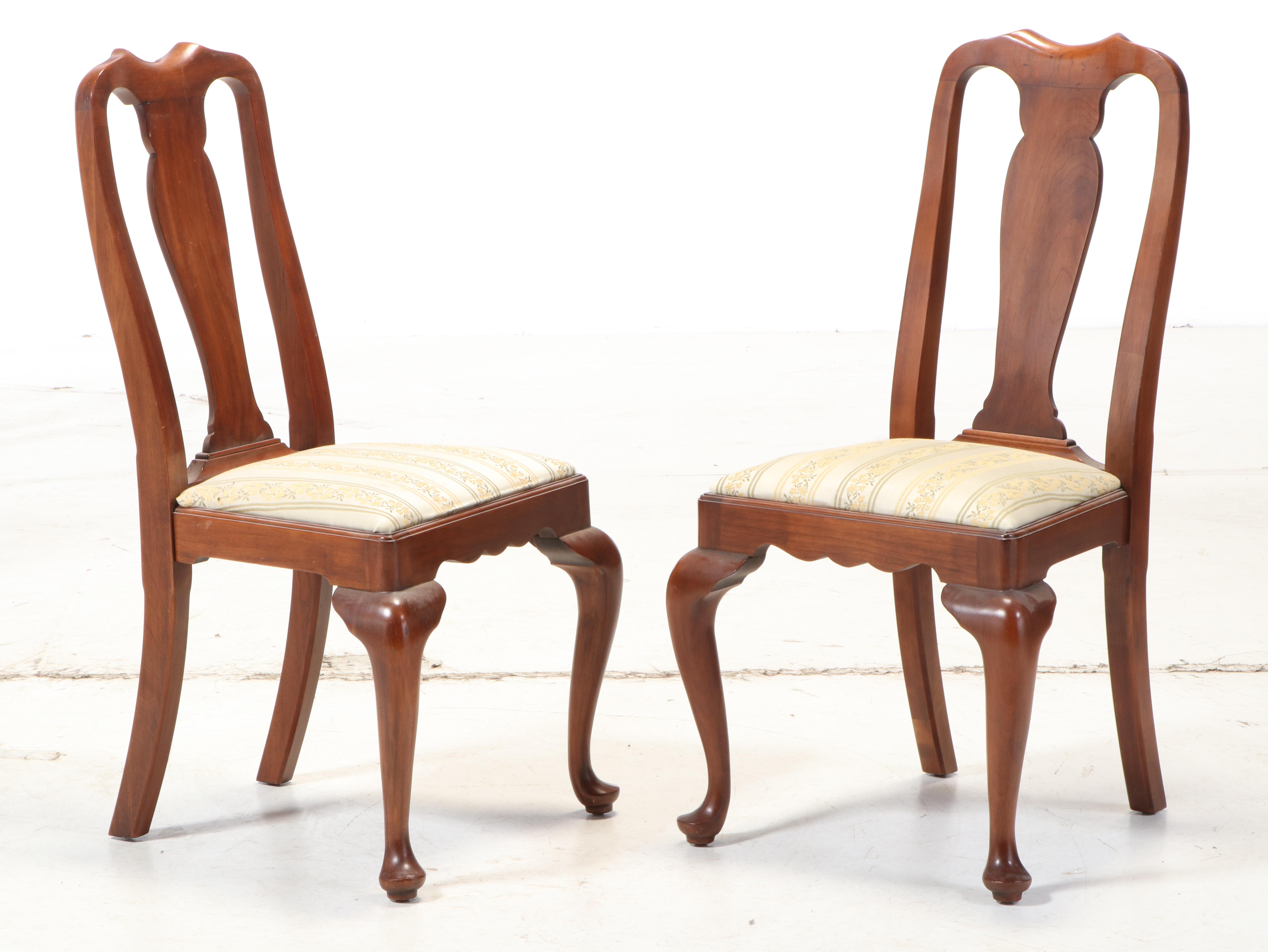 Henkel-Harris "Virginia Galleries" Queen Anne Style Black Cherry Dining Set