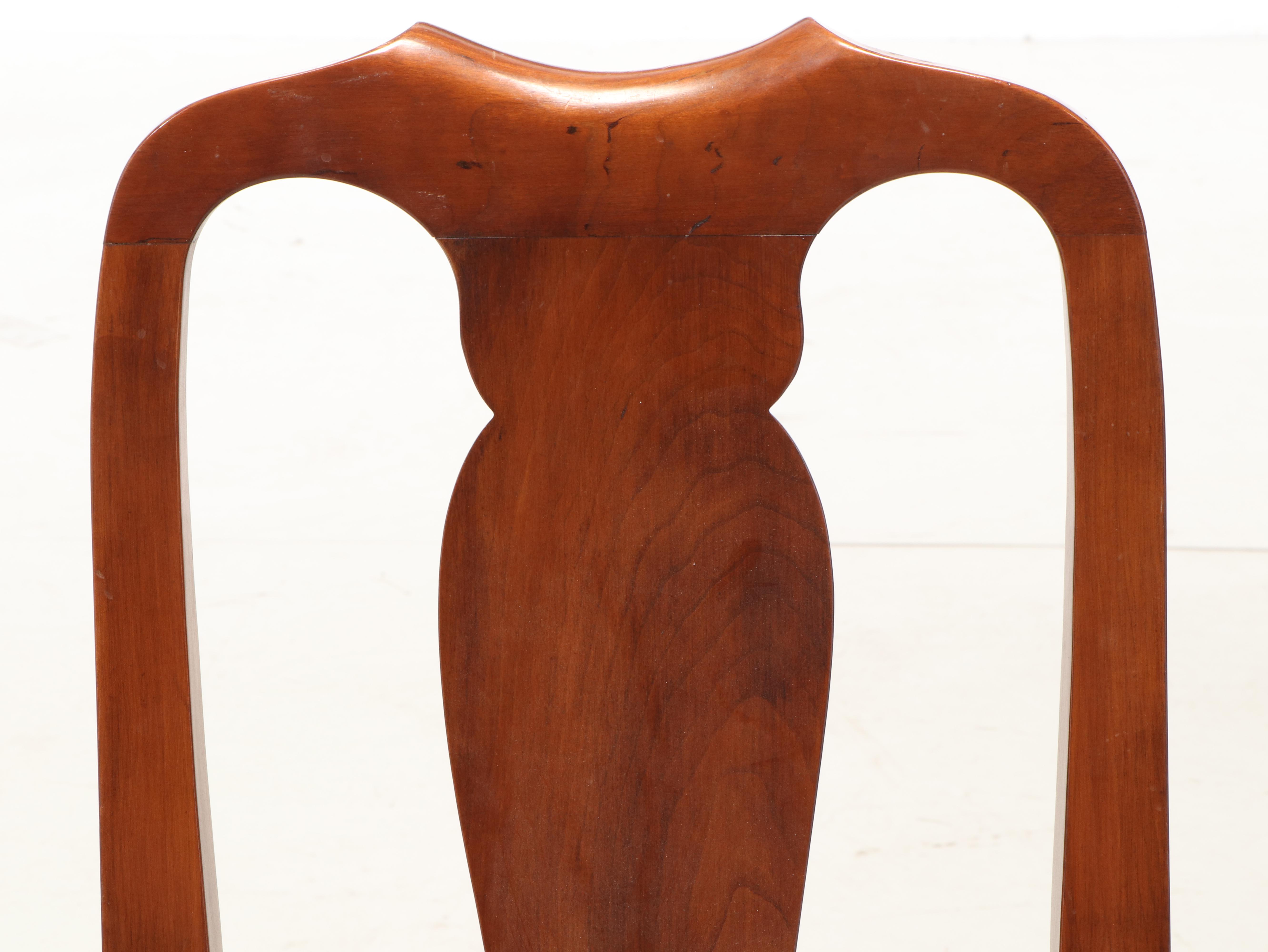 Henkel-Harris "Virginia Galleries" Queen Anne Style Black Cherry Dining Set