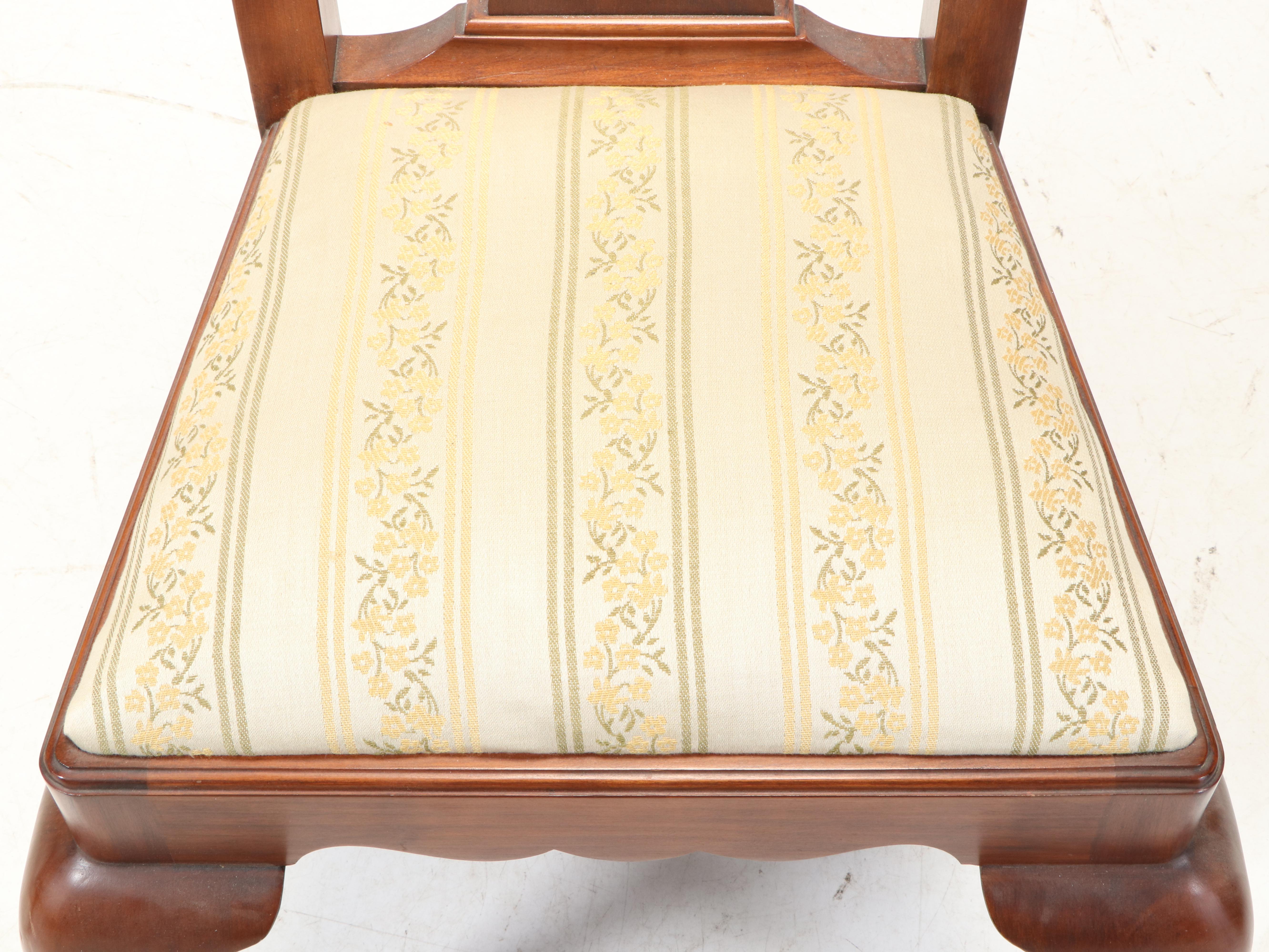 Henkel-Harris "Virginia Galleries" Queen Anne Style Black Cherry Dining Set