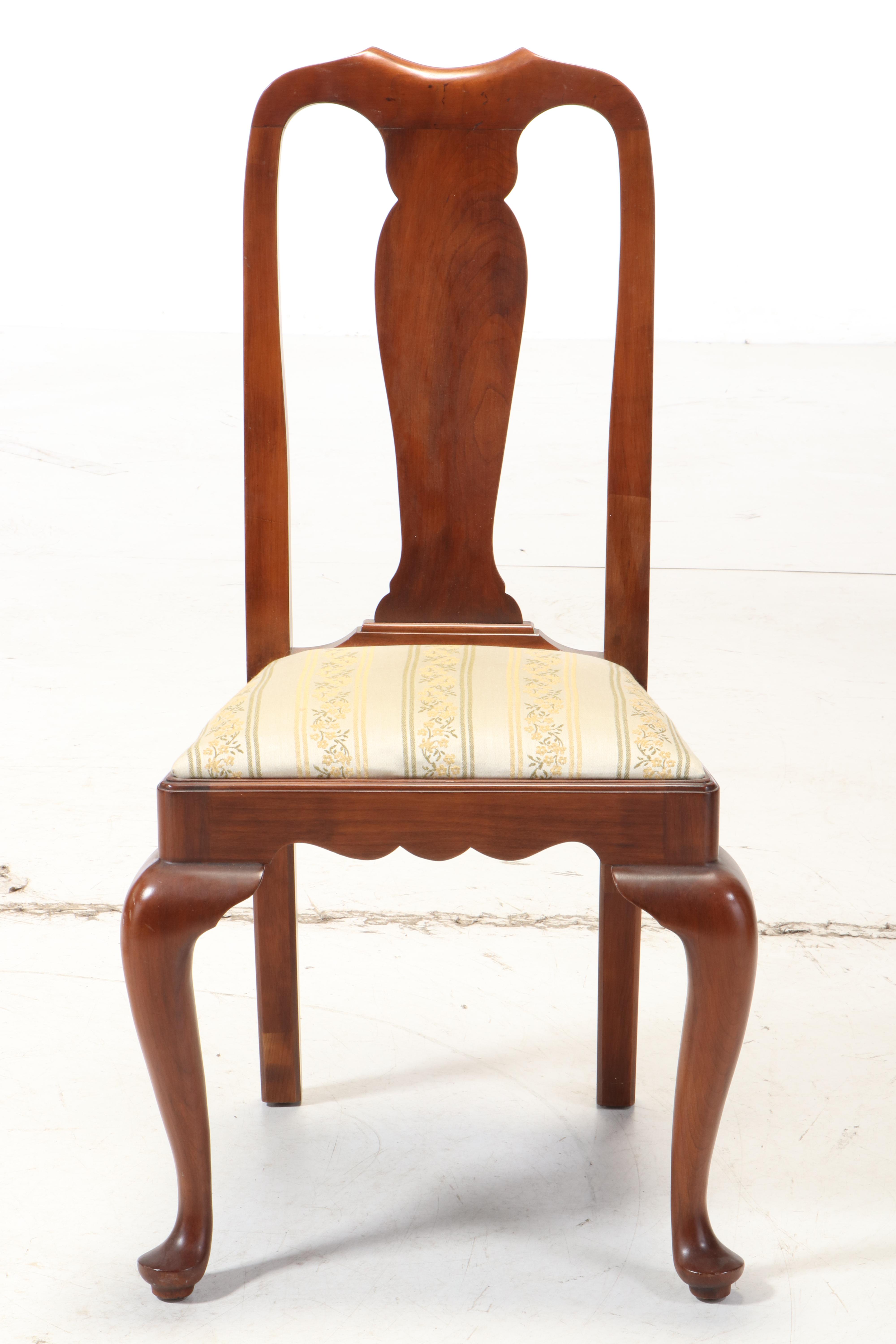 Henkel-Harris "Virginia Galleries" Queen Anne Style Black Cherry Dining Set