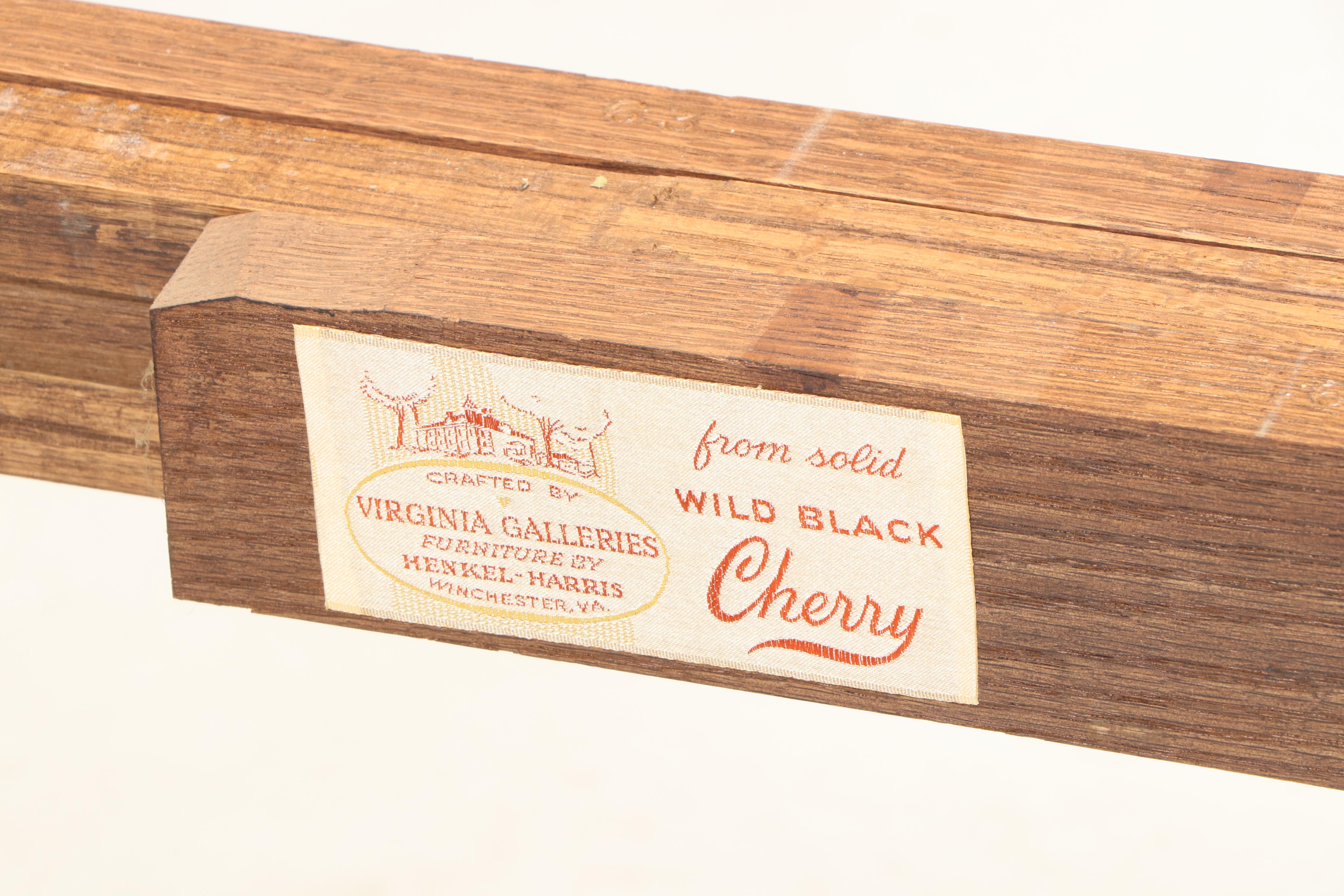 Henkel-Harris "Virginia Galleries" Queen Anne Style Black Cherry Dining Set