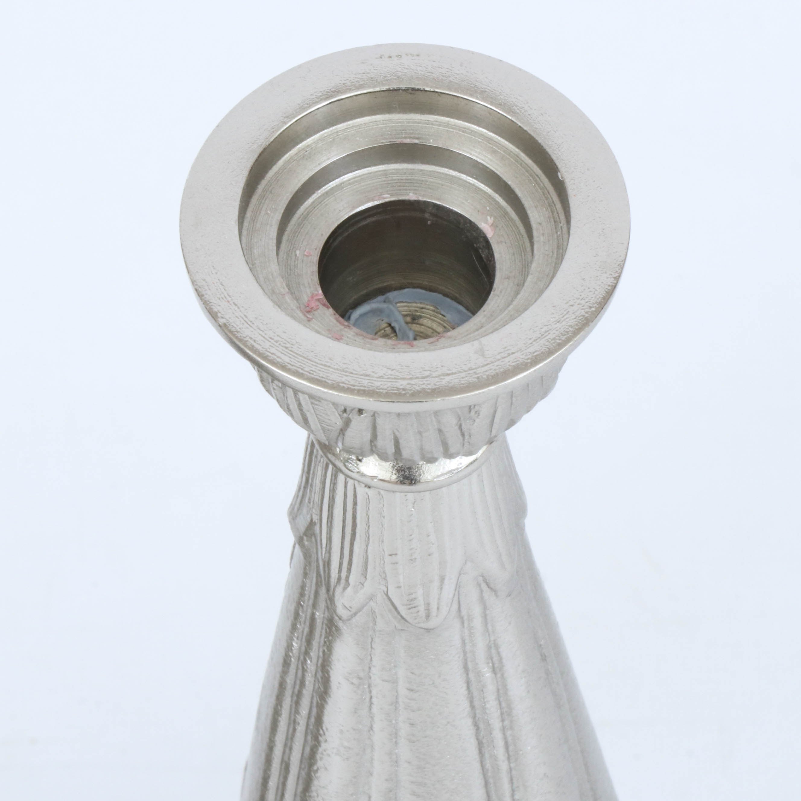 Burmese Thai Handmade Silver Plate Repousse Bowl and Michael Aram Candleholders