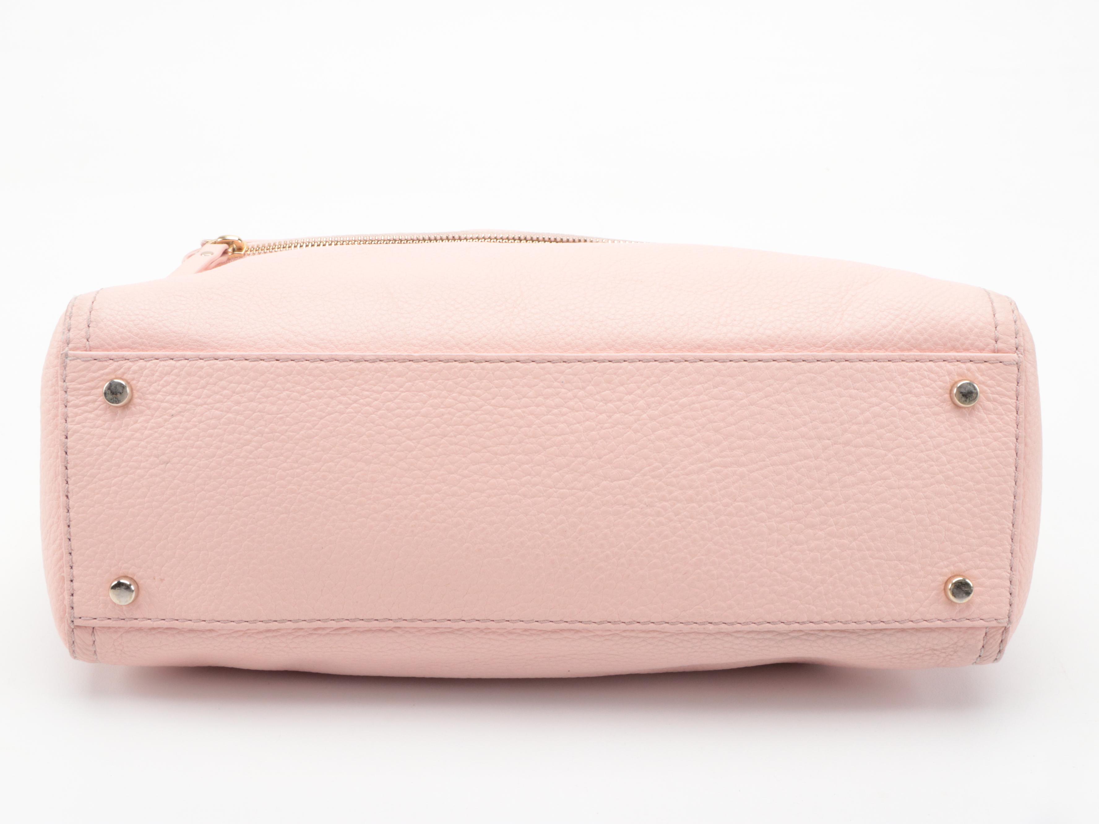 Kate Spade Cobble Hill Little Minka Satchel in Peach Blossom Grained Leather