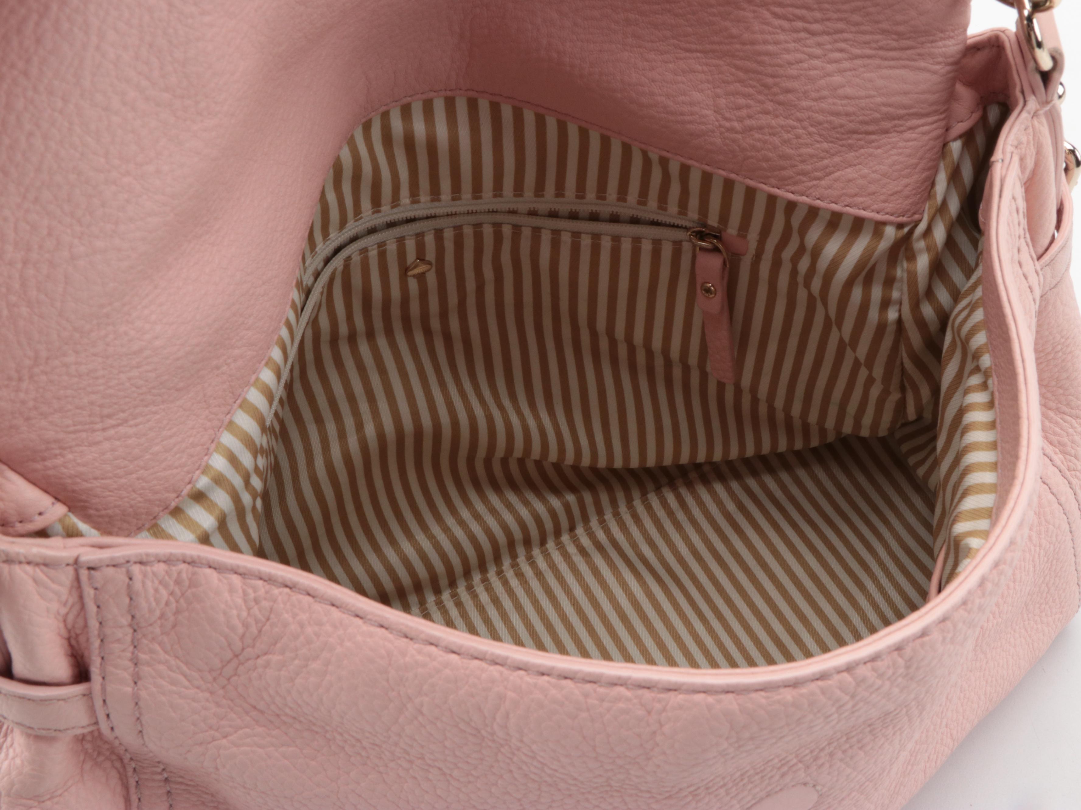 Kate Spade Cobble Hill Little Minka Satchel in Peach Blossom Grained Leather