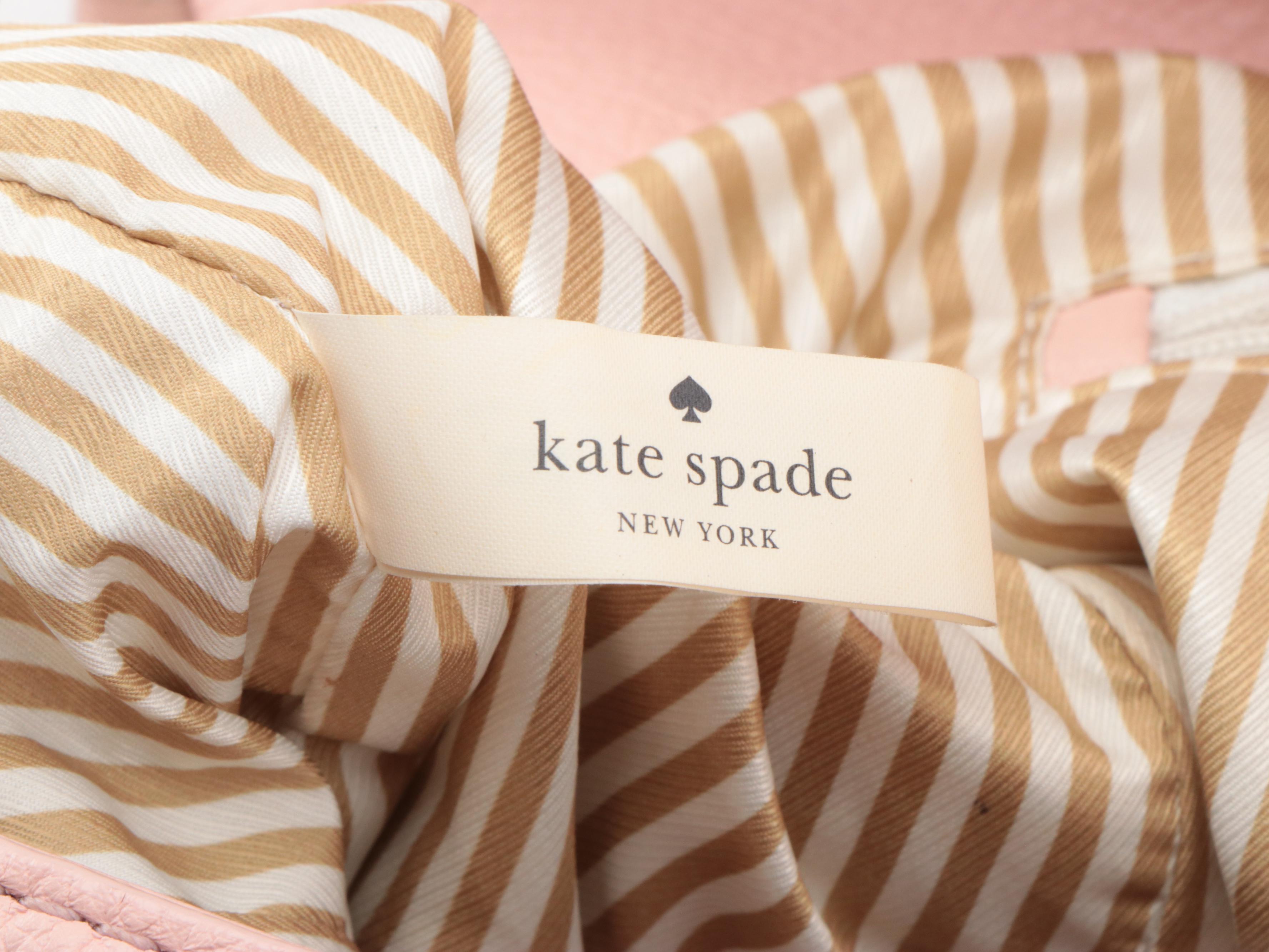 Kate Spade Cobble Hill Little Minka Satchel in Peach Blossom Grained Leather