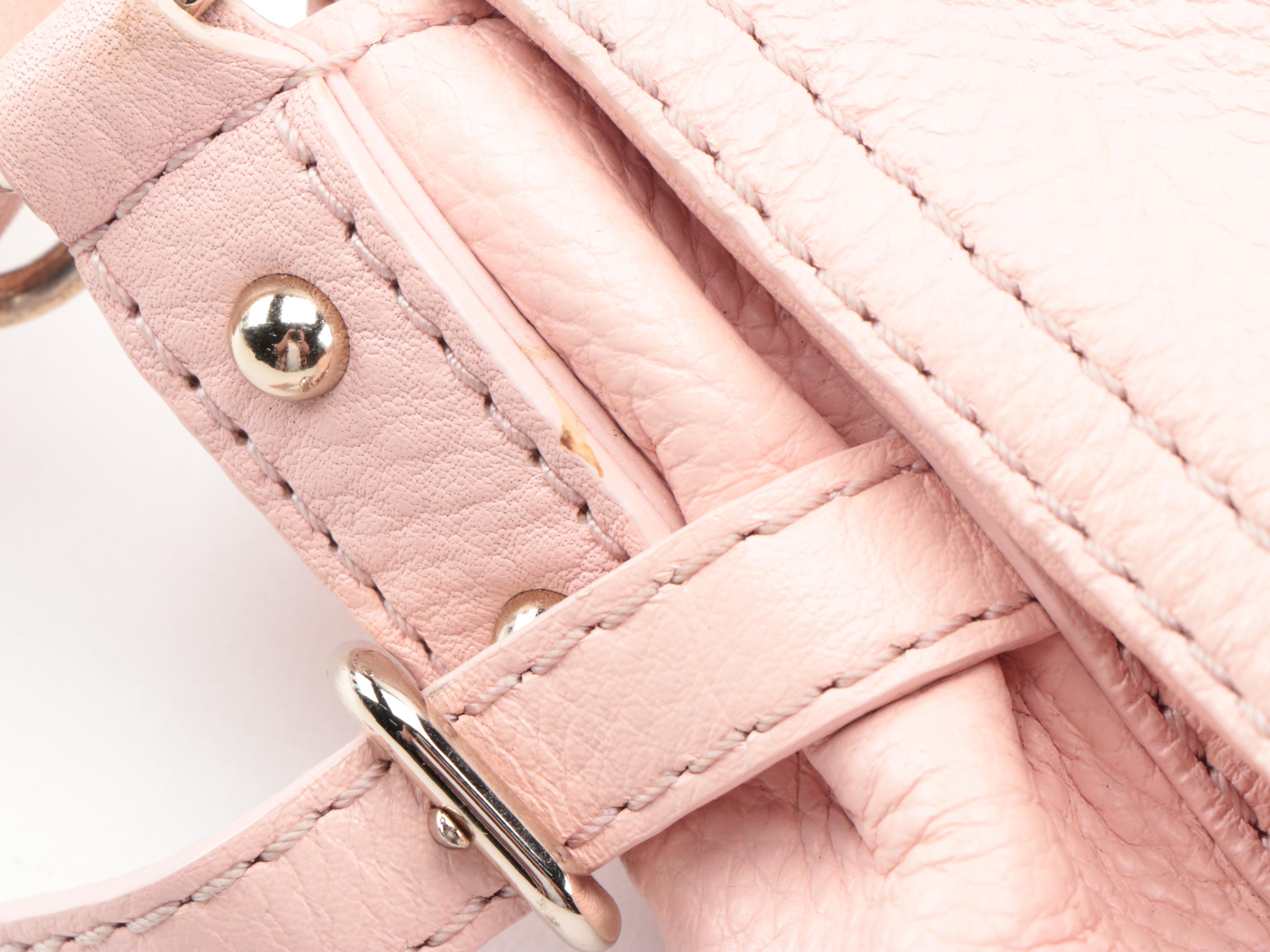 Kate Spade Cobble Hill Little Minka Satchel in Peach Blossom Grained Leather