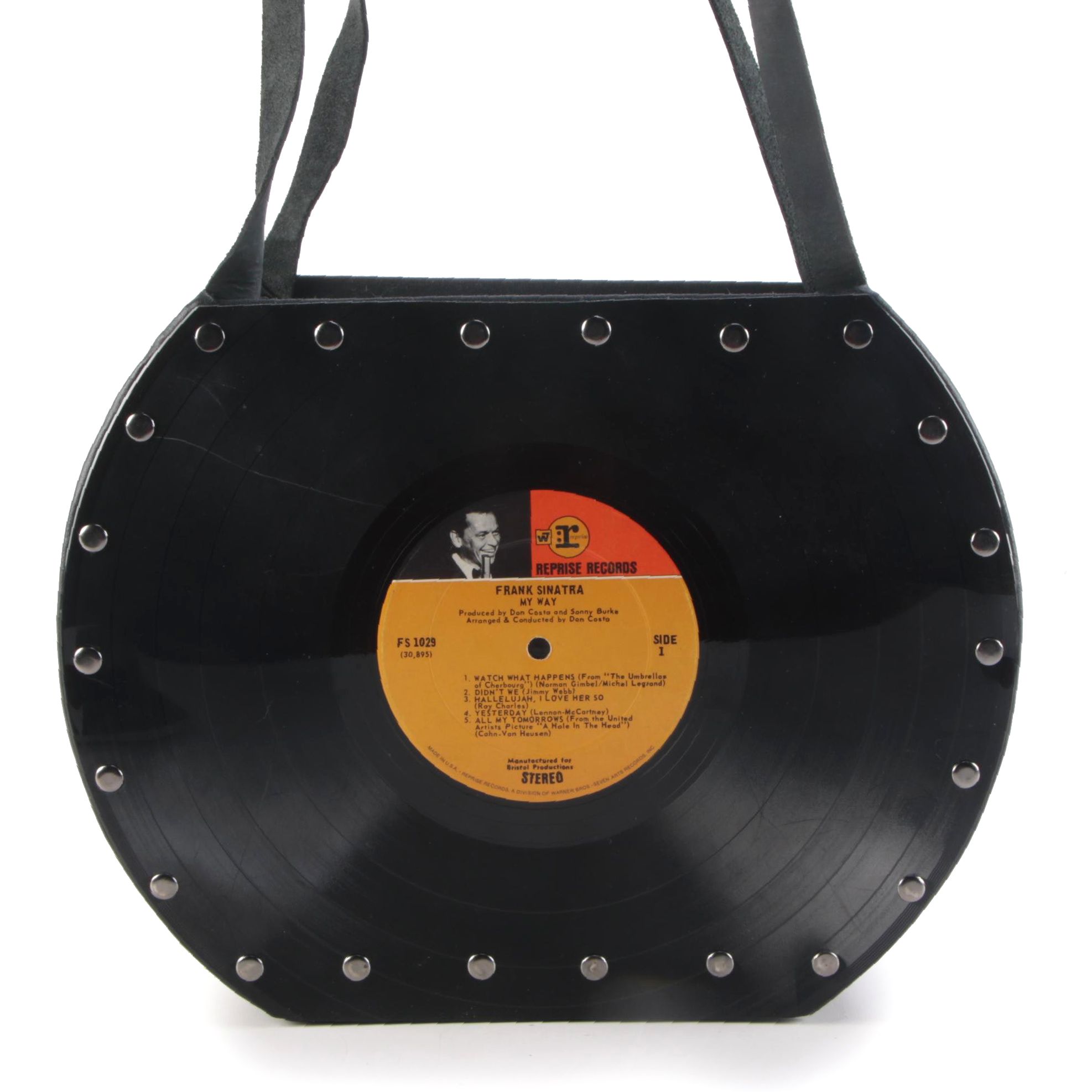 Handmade Frank Sinatra "My Way" Record Album Shoulder Bag