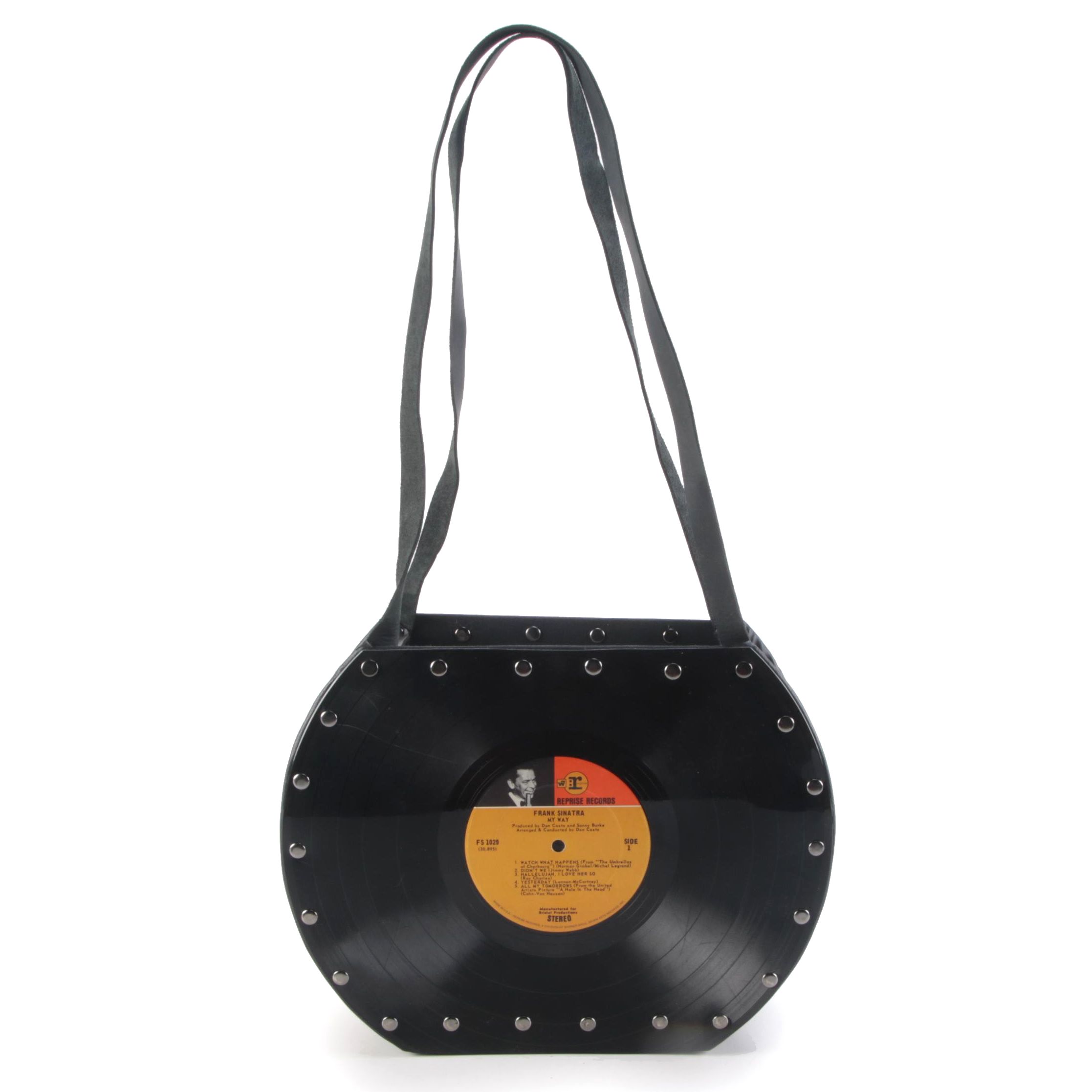 Handmade Frank Sinatra "My Way" Record Album Shoulder Bag