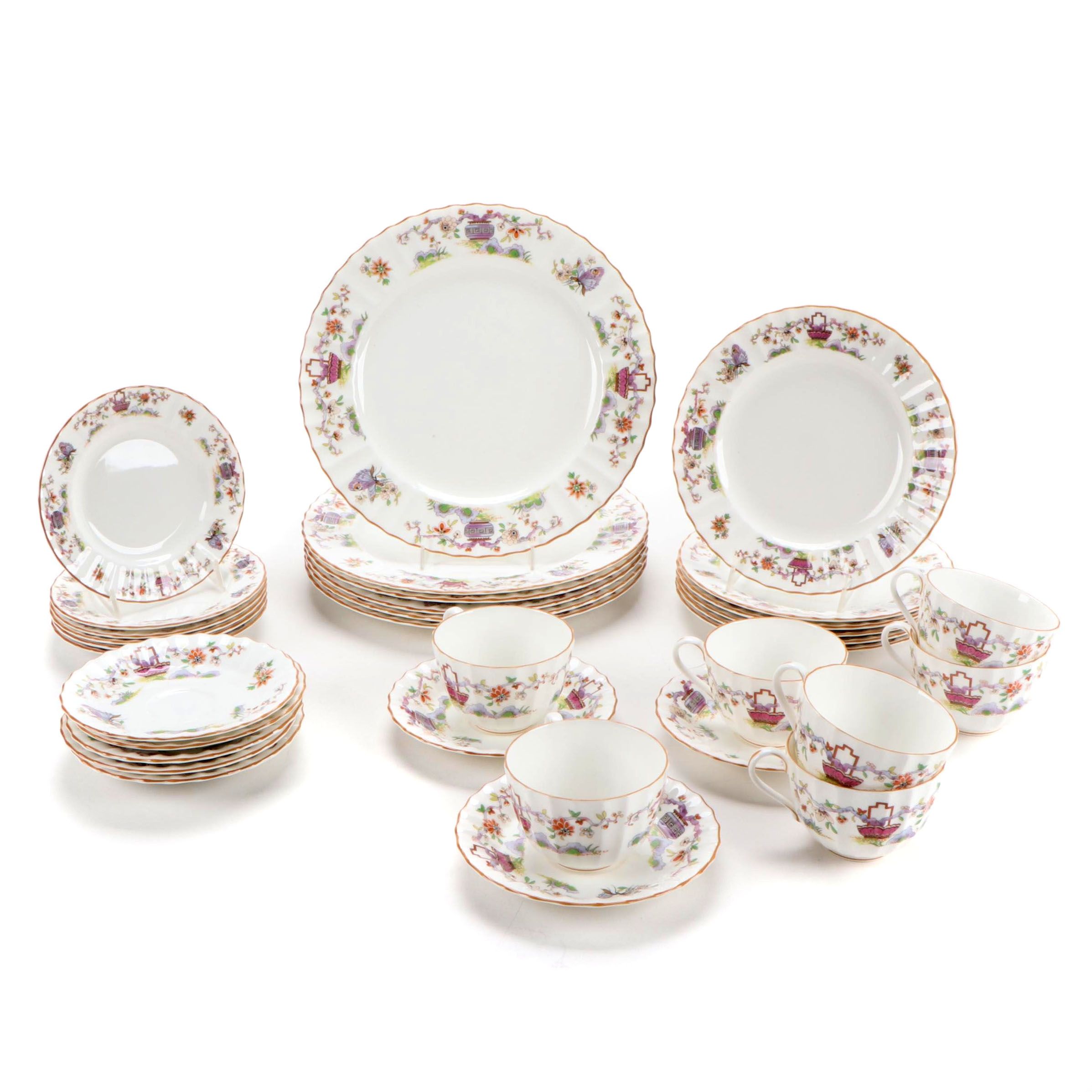 Royal Worcester "Pekin" Bone China Dinnerware