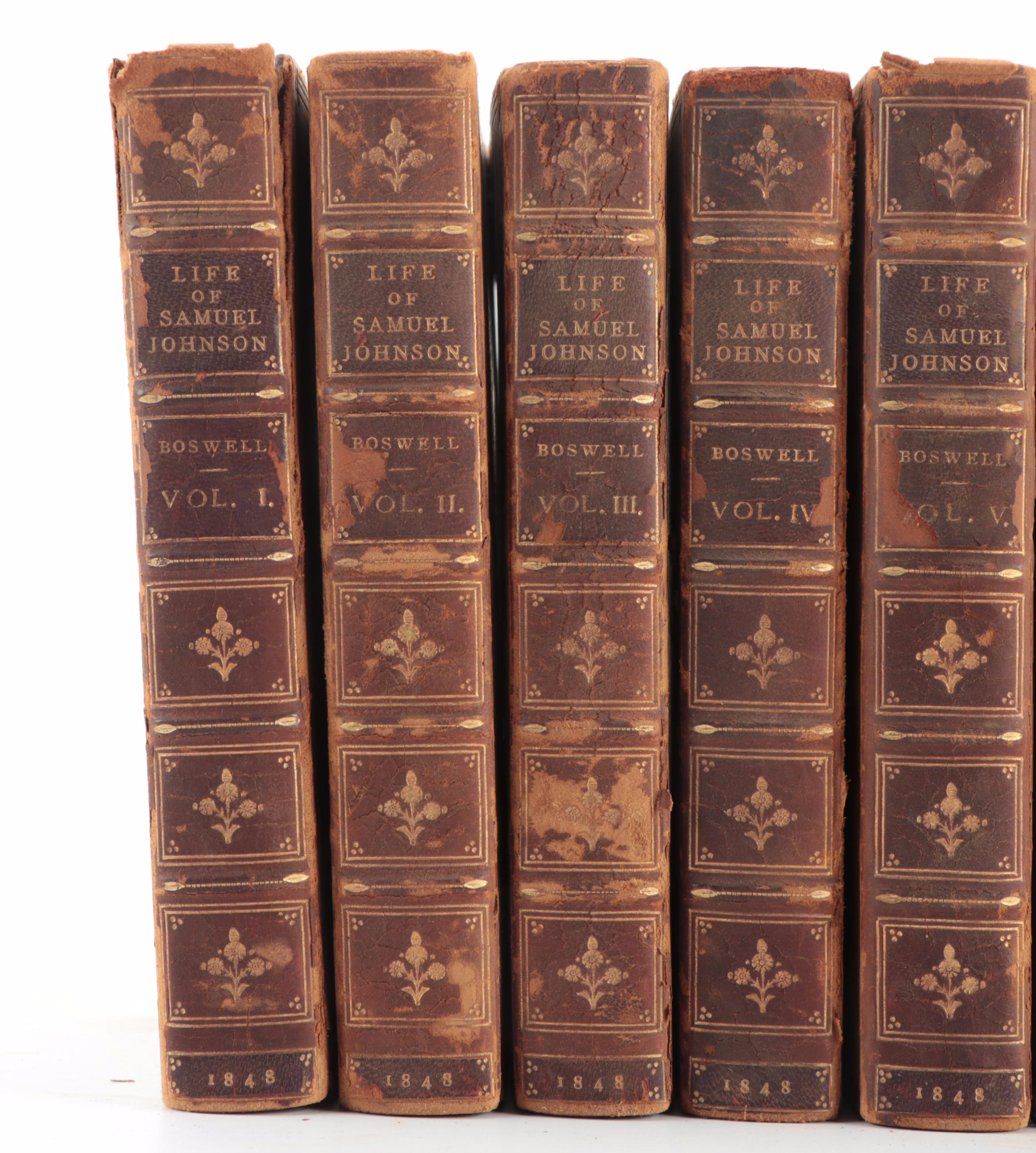 "The Life of Samuel Johnson" Complete Ten-Volume Set, 1848