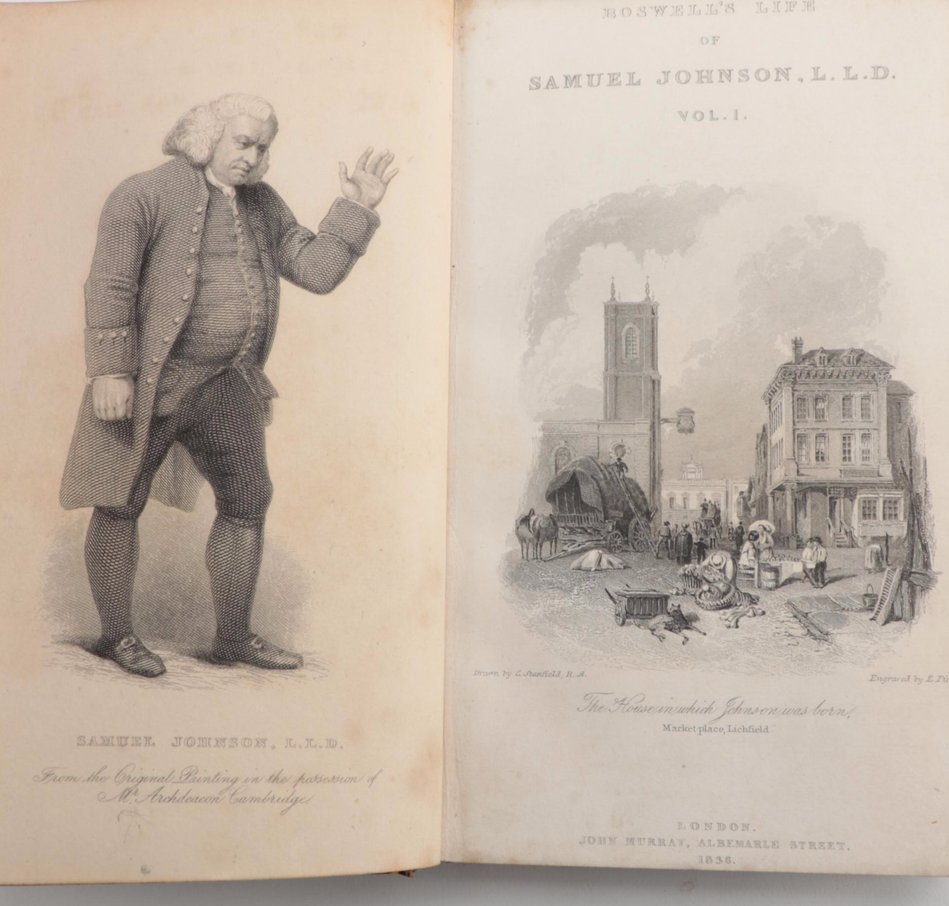 "The Life of Samuel Johnson" Complete Ten-Volume Set, 1848
