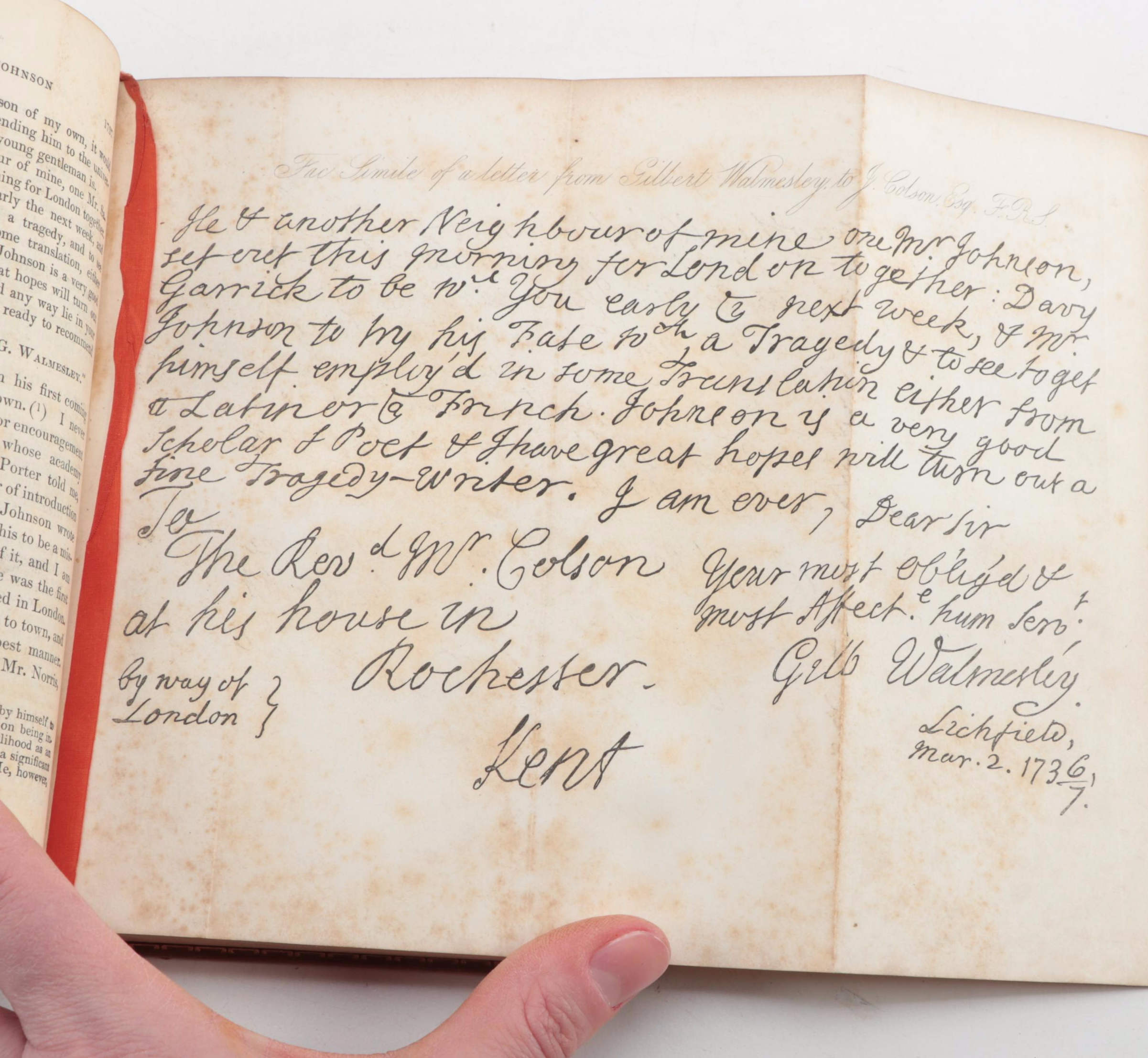 "The Life of Samuel Johnson" Complete Ten-Volume Set, 1848