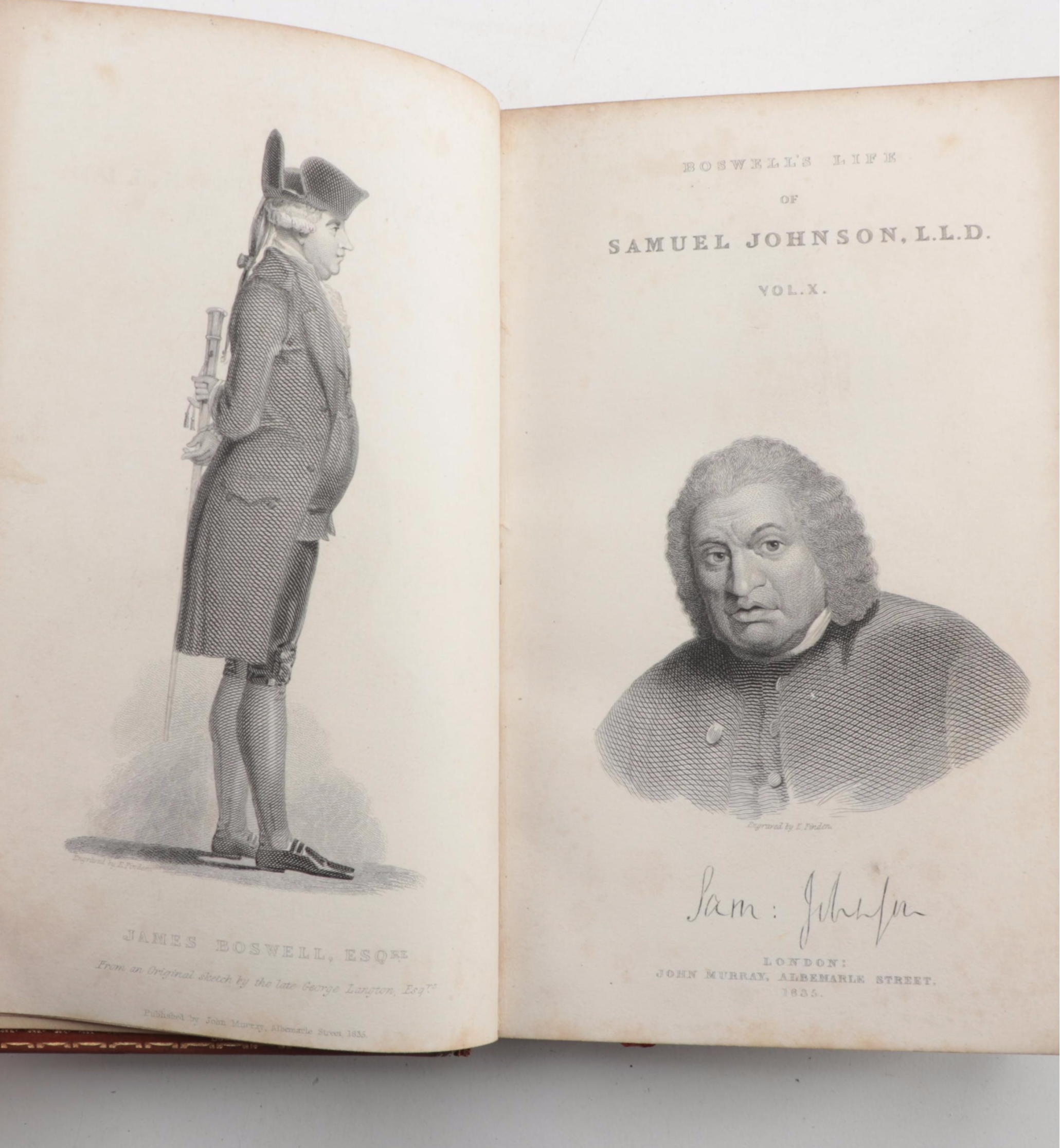 "The Life of Samuel Johnson" Complete Ten-Volume Set, 1848