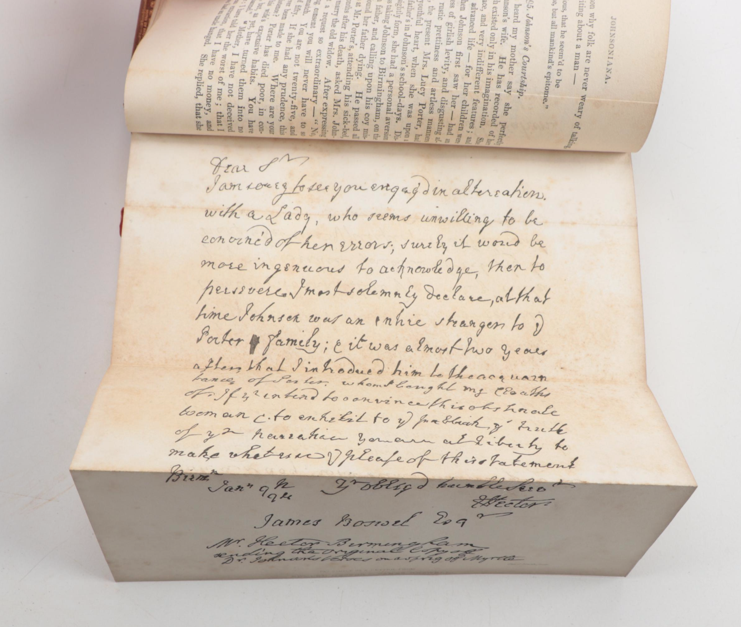 "The Life of Samuel Johnson" Complete Ten-Volume Set, 1848