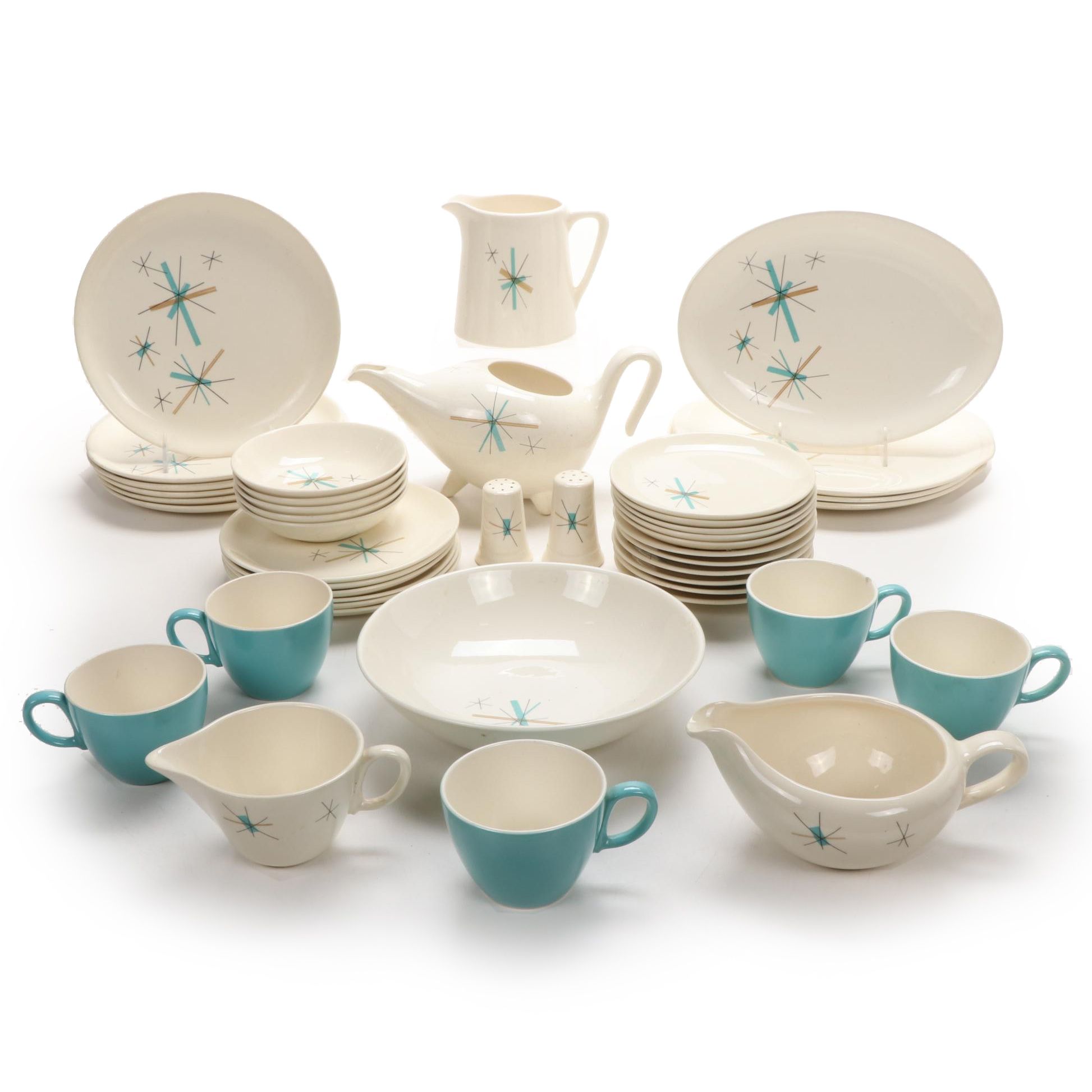 Salem "North Star" Ceramic Dinnerware and Table Accessories, Mid-20th Century