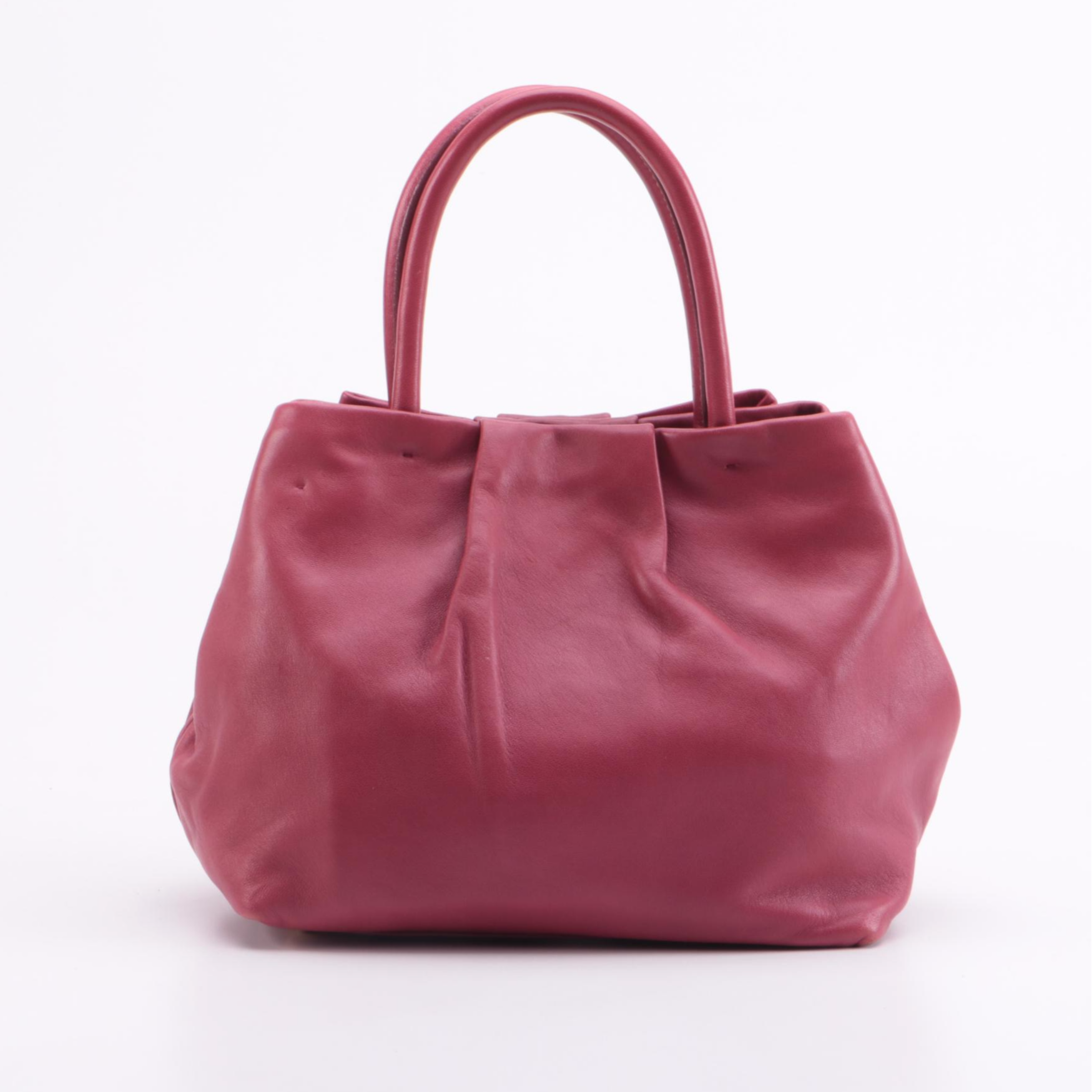 Prada Fiocco Bow Two-Way Satchel in Pink Nappa Leather