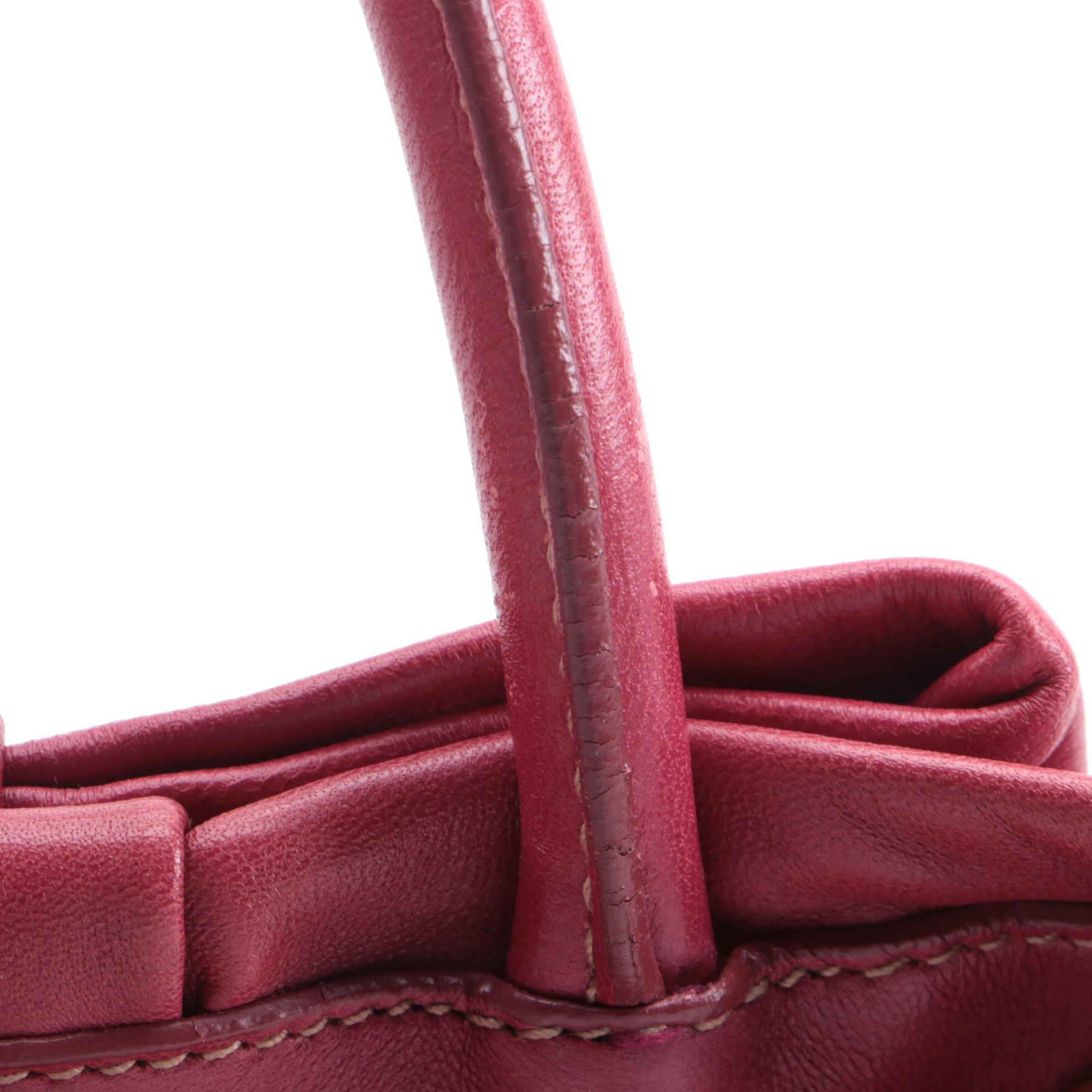 Prada Fiocco Bow Two-Way Satchel in Pink Nappa Leather