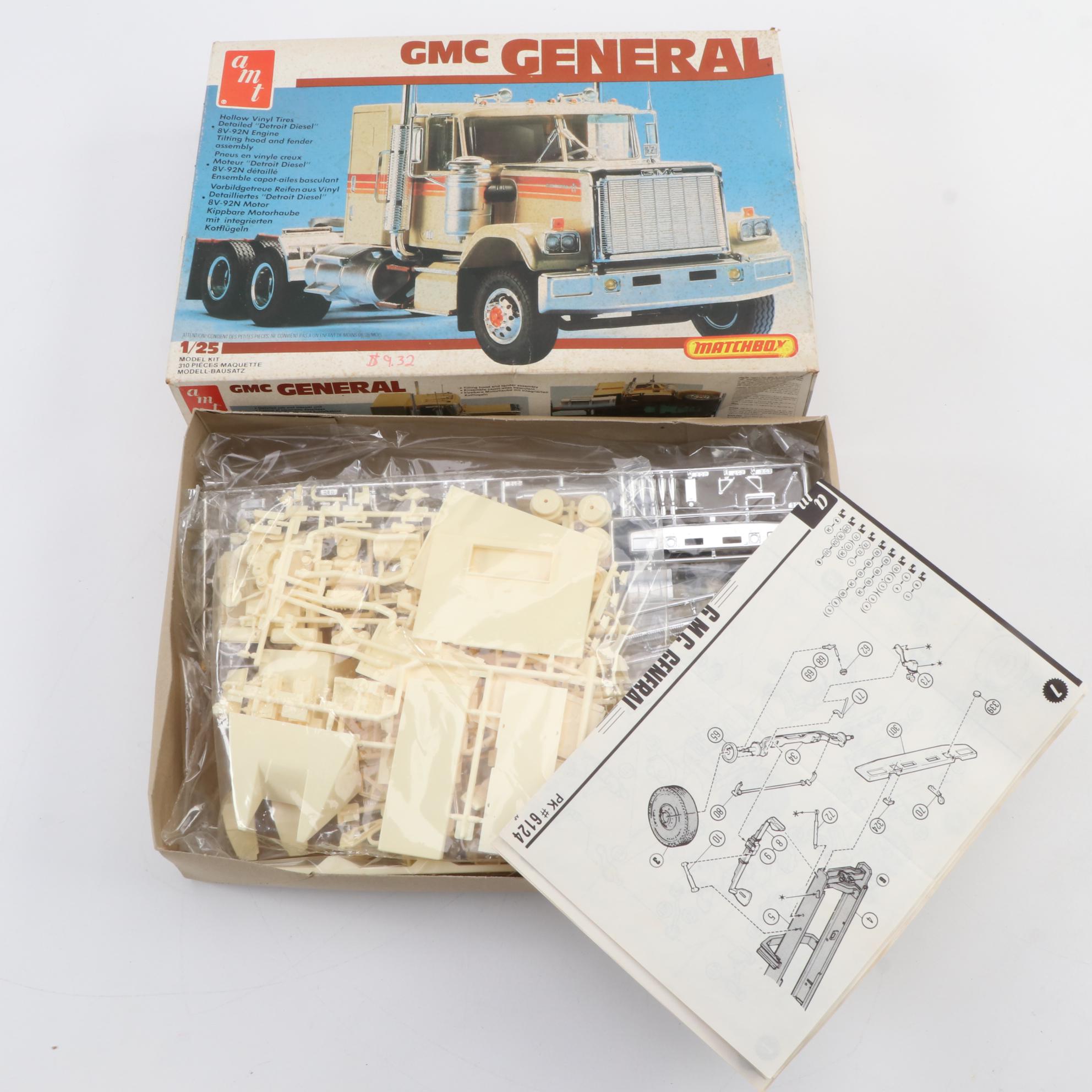 AMT GMC General and Other Truck and Trailer Model Kits