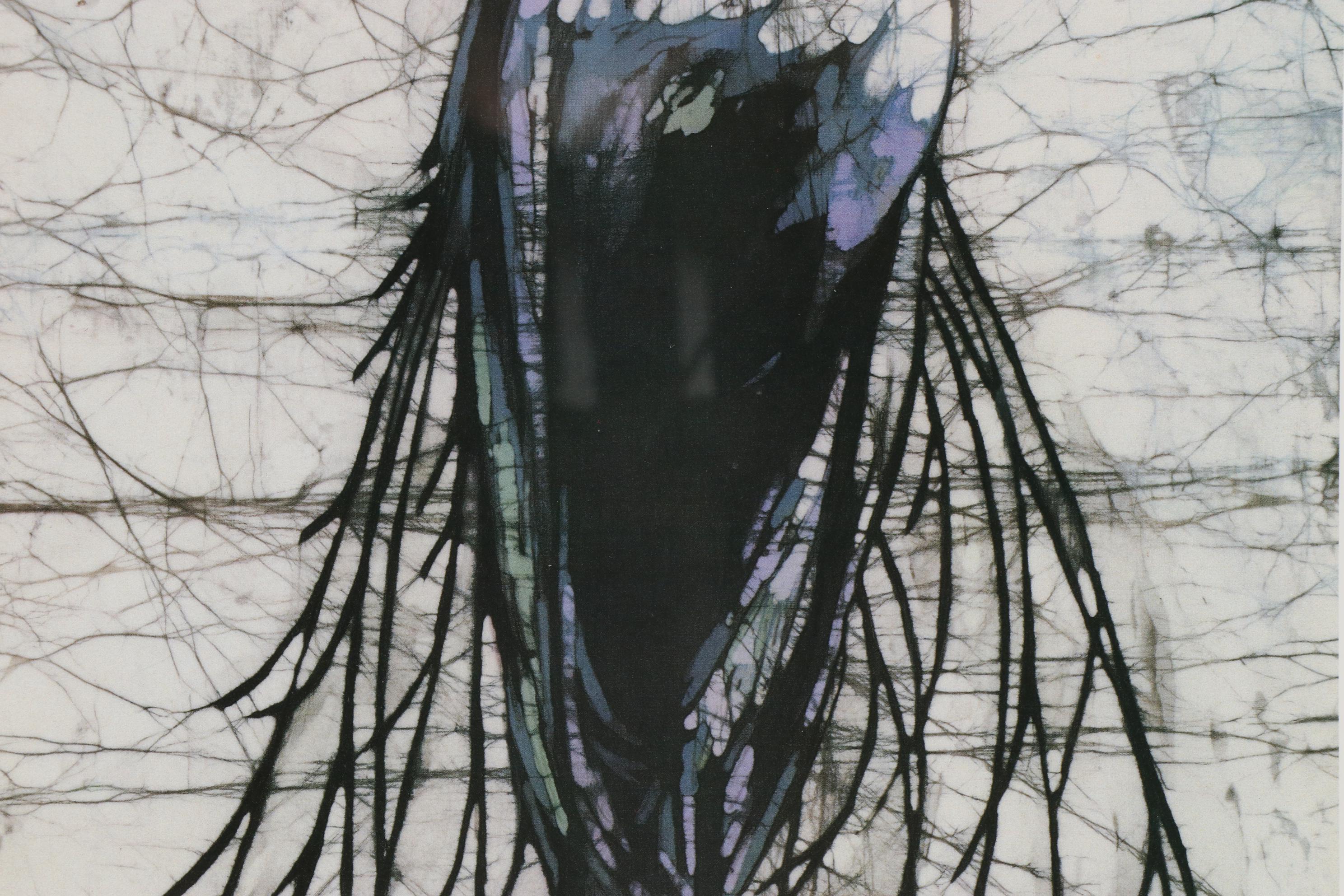 Janice Cline Limited Edition Egret Offset Lithograph, 21st Century