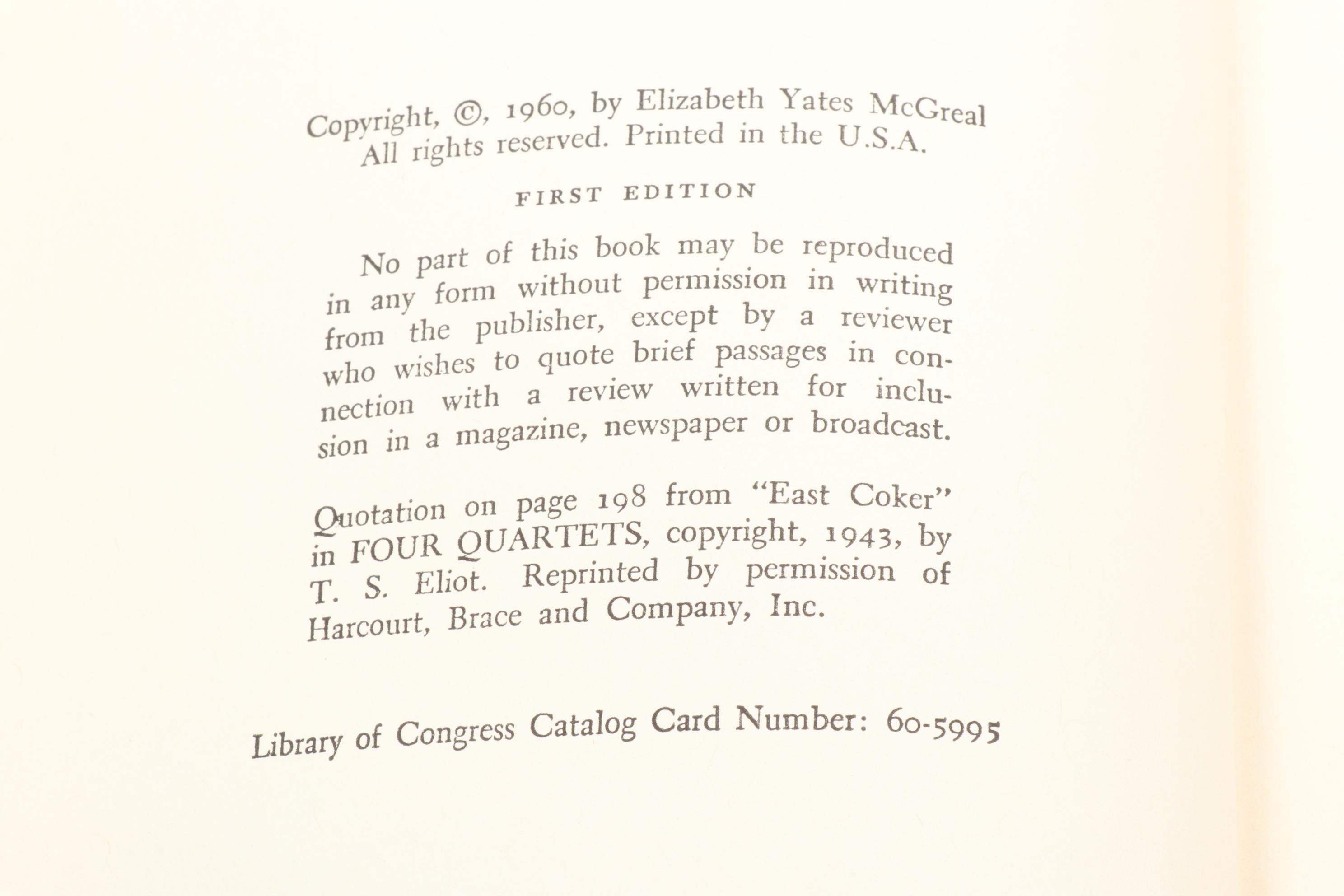 First Edition "The Summit" by Marlowe with "The Lighted Heart" by Yates and More