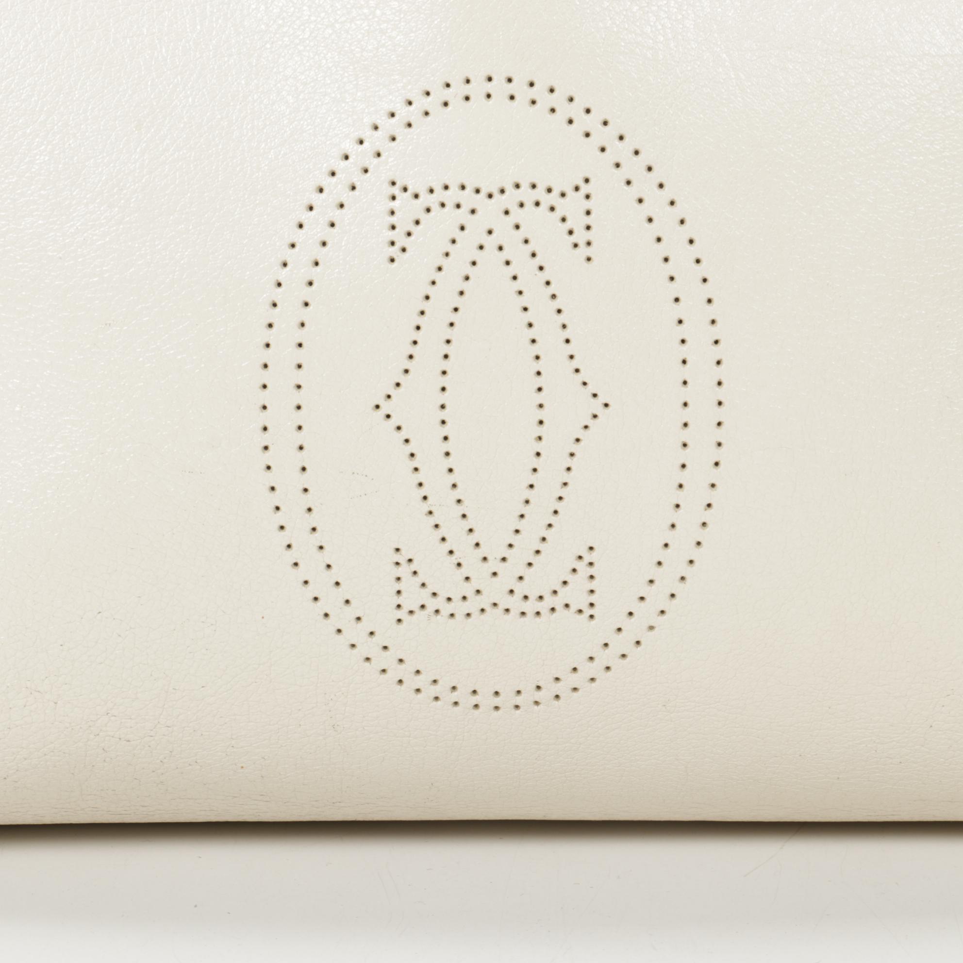 Cartier Marcello Worldwide Shoulder Bag in White Buffalo Leather