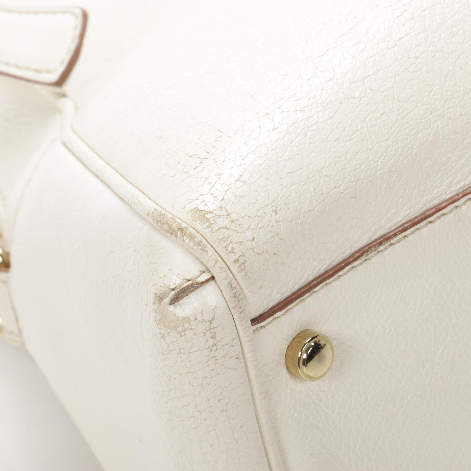 Cartier Marcello Worldwide Shoulder Bag in White Buffalo Leather