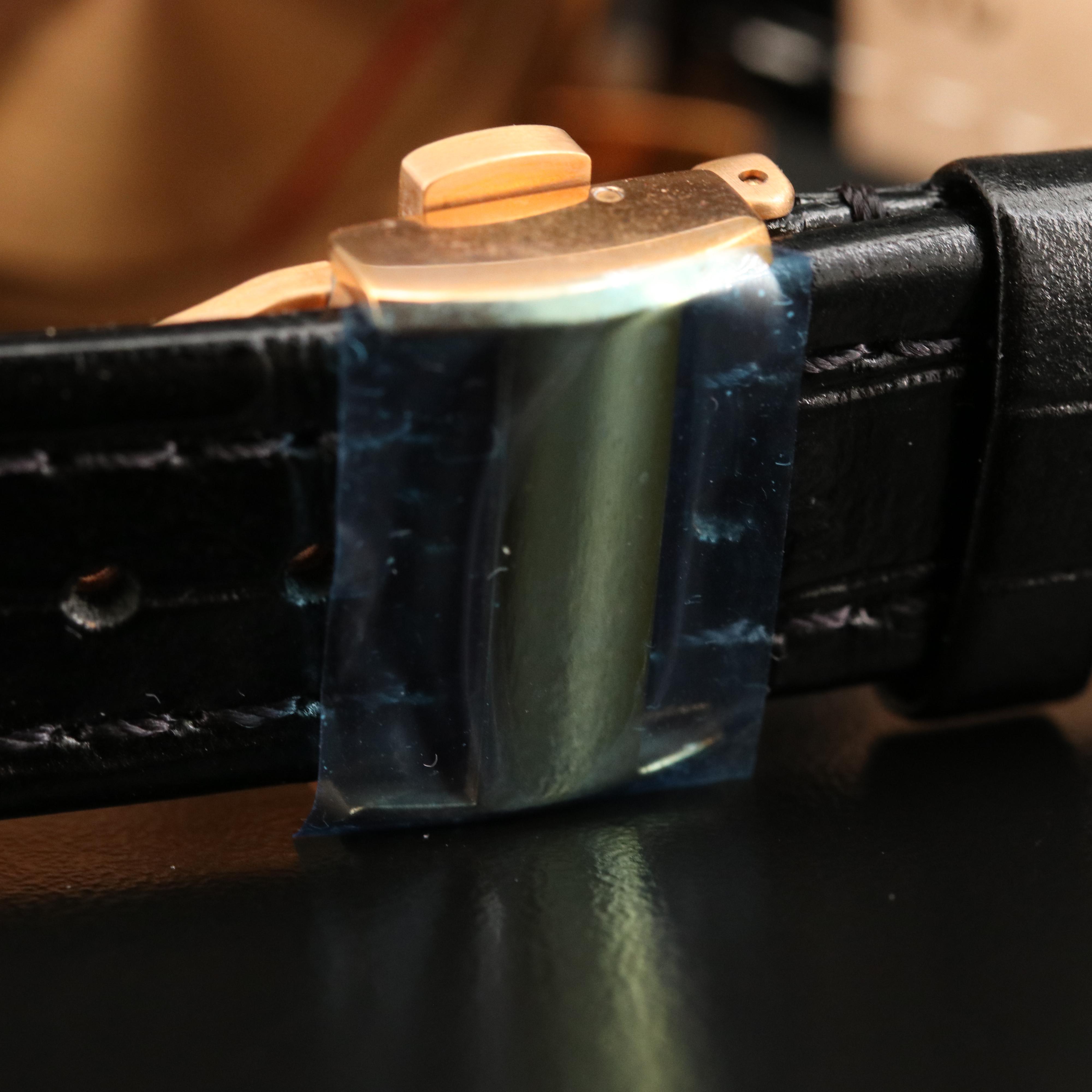 Schweiss Day-Date Rose Gold Tone Stainless Steel Watch