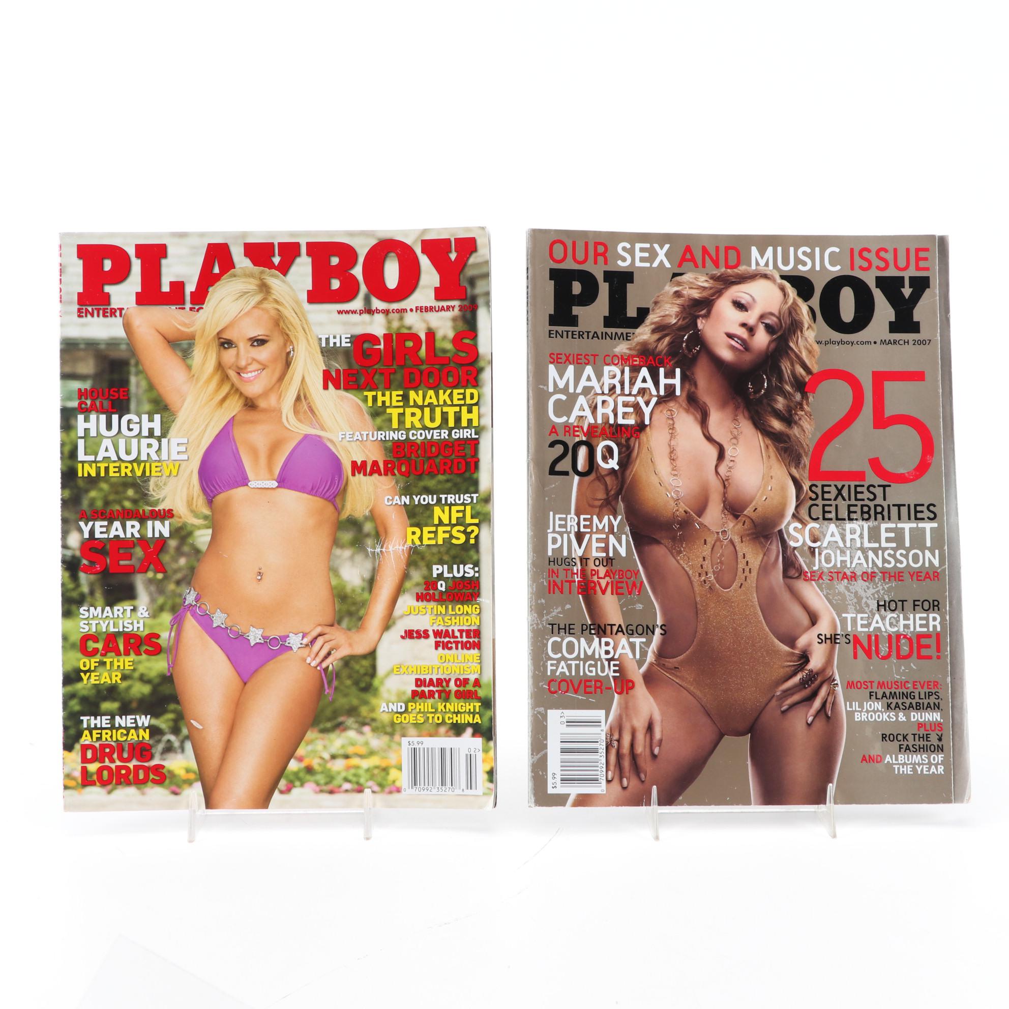"Playboy" Magazines Including Mariah Carey and Sara Underwood