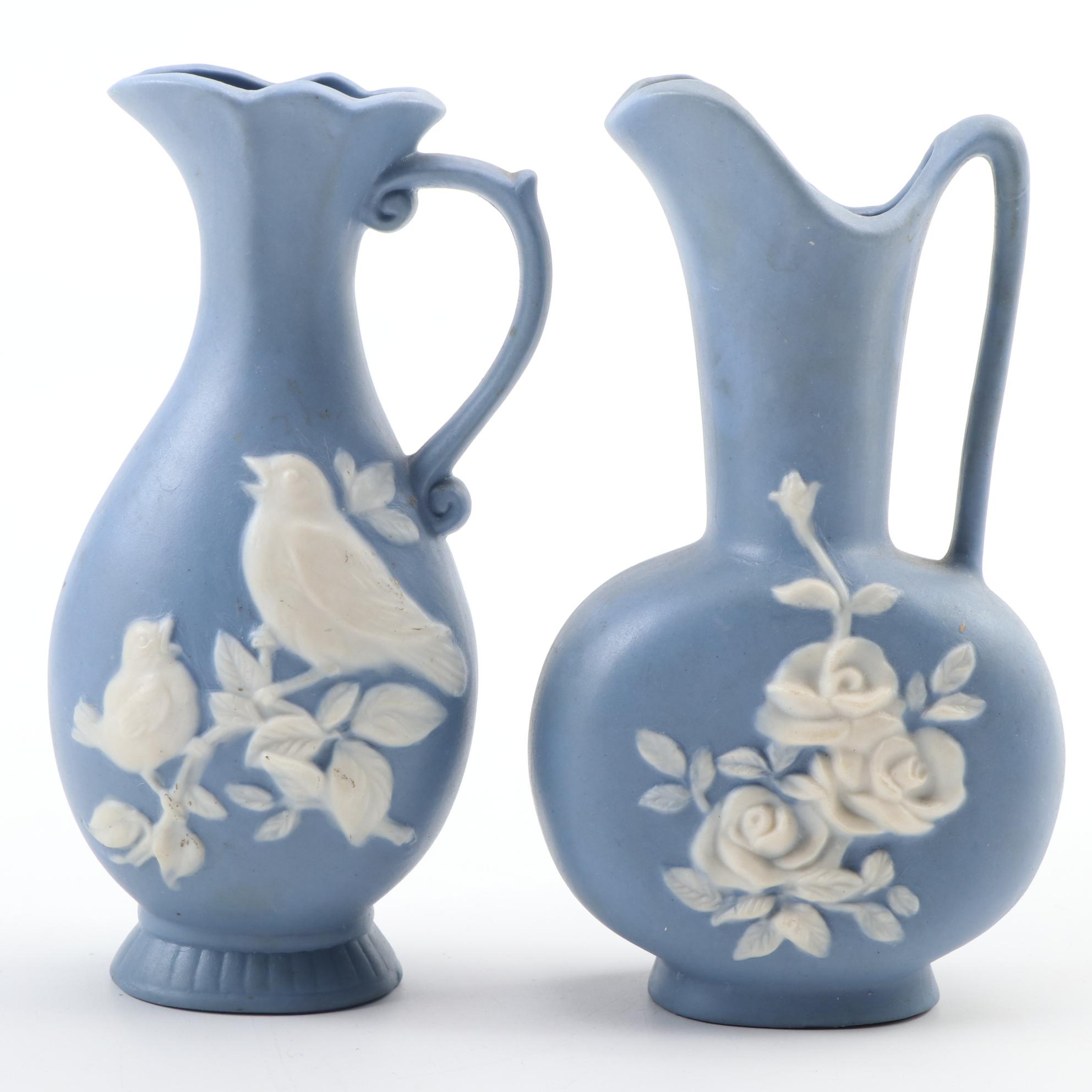 Incolay Studios "The Sirens" Collector Plate with Other Jasperware Style Ewers