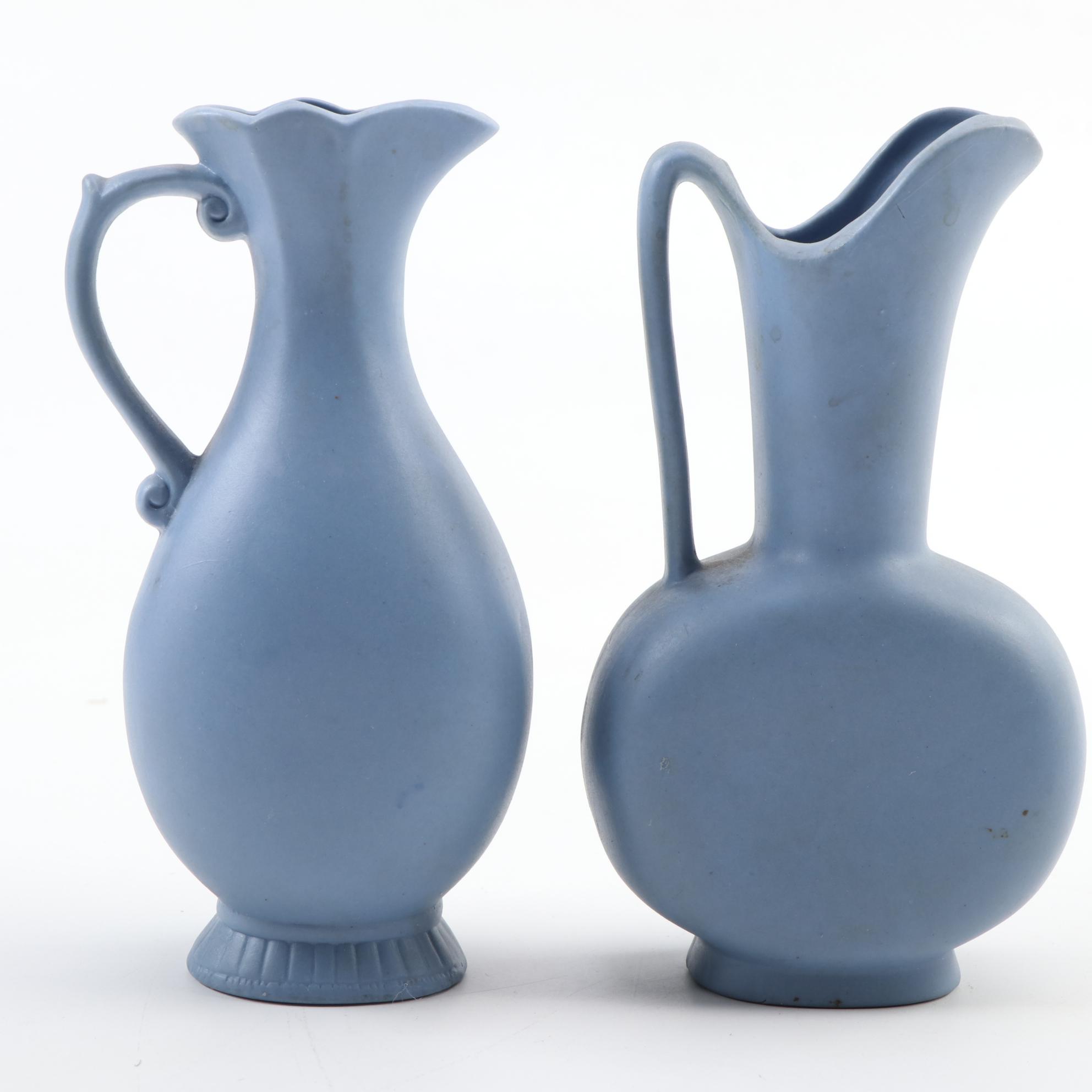 Incolay Studios "The Sirens" Collector Plate with Other Jasperware Style Ewers