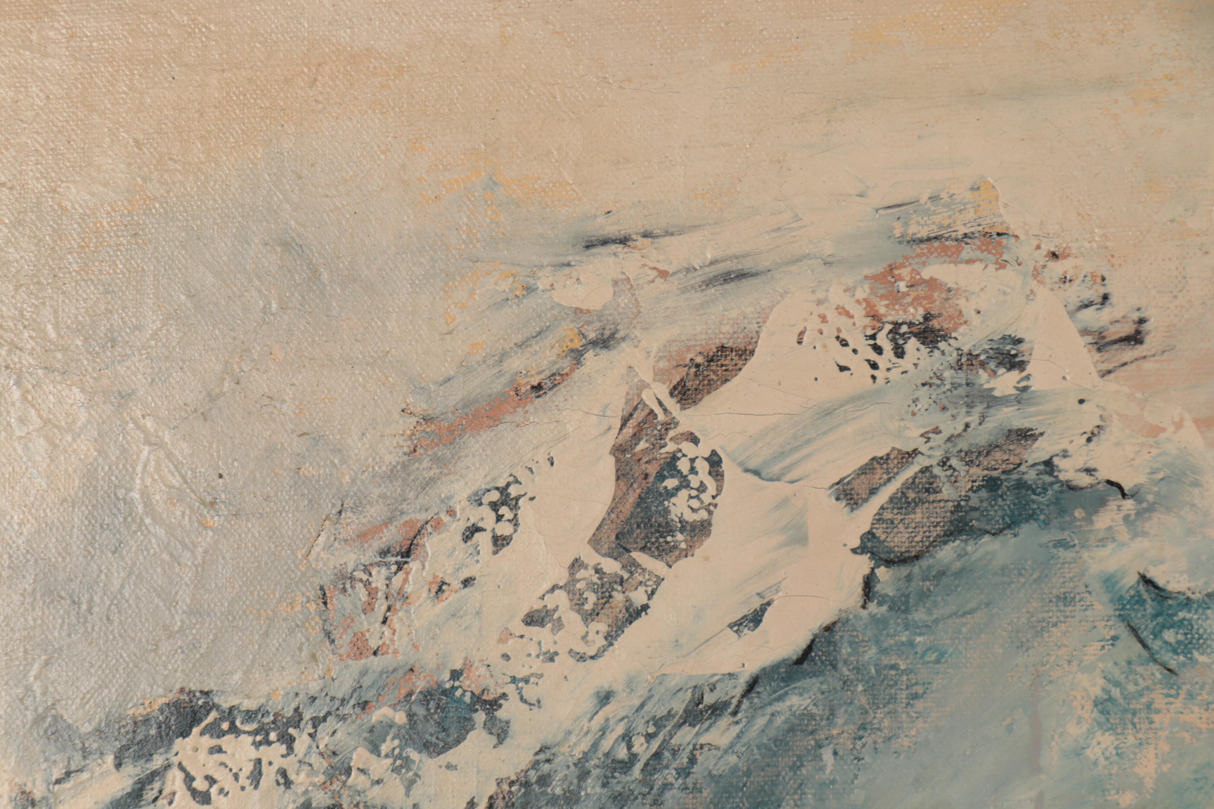 Ernest Briggs Abstract Oil Painting, circa 1950