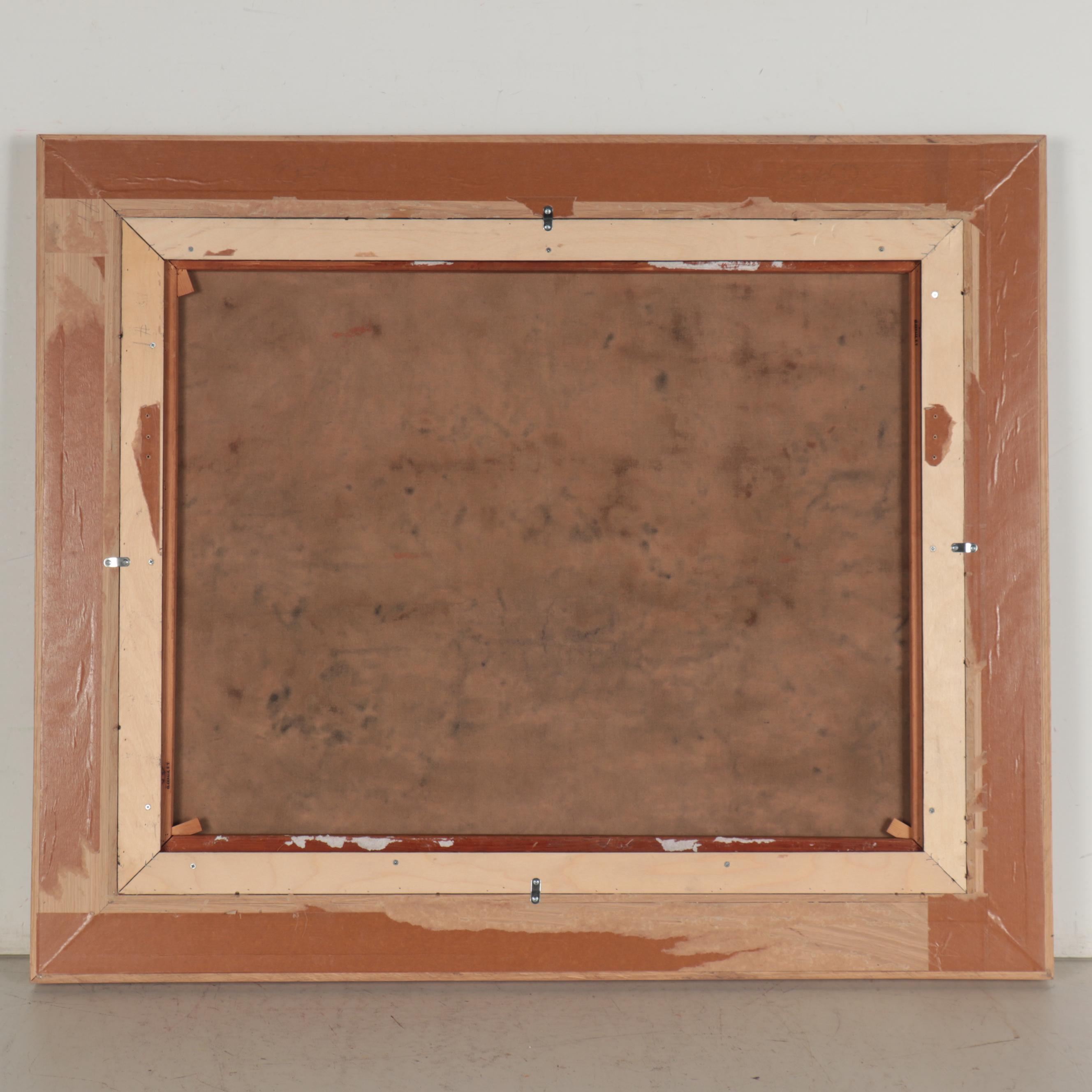 Ernest Briggs Abstract Oil Painting, circa 1950