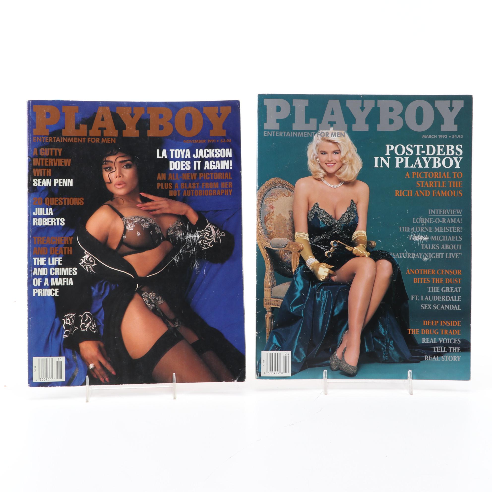 "Playboy" Magazines Including LaToya Jackson and Anna Nicole Smith