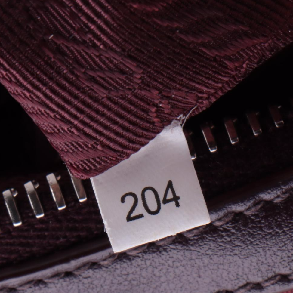 Prada Burgundy Tessuto and Leather Belted Zip Tote