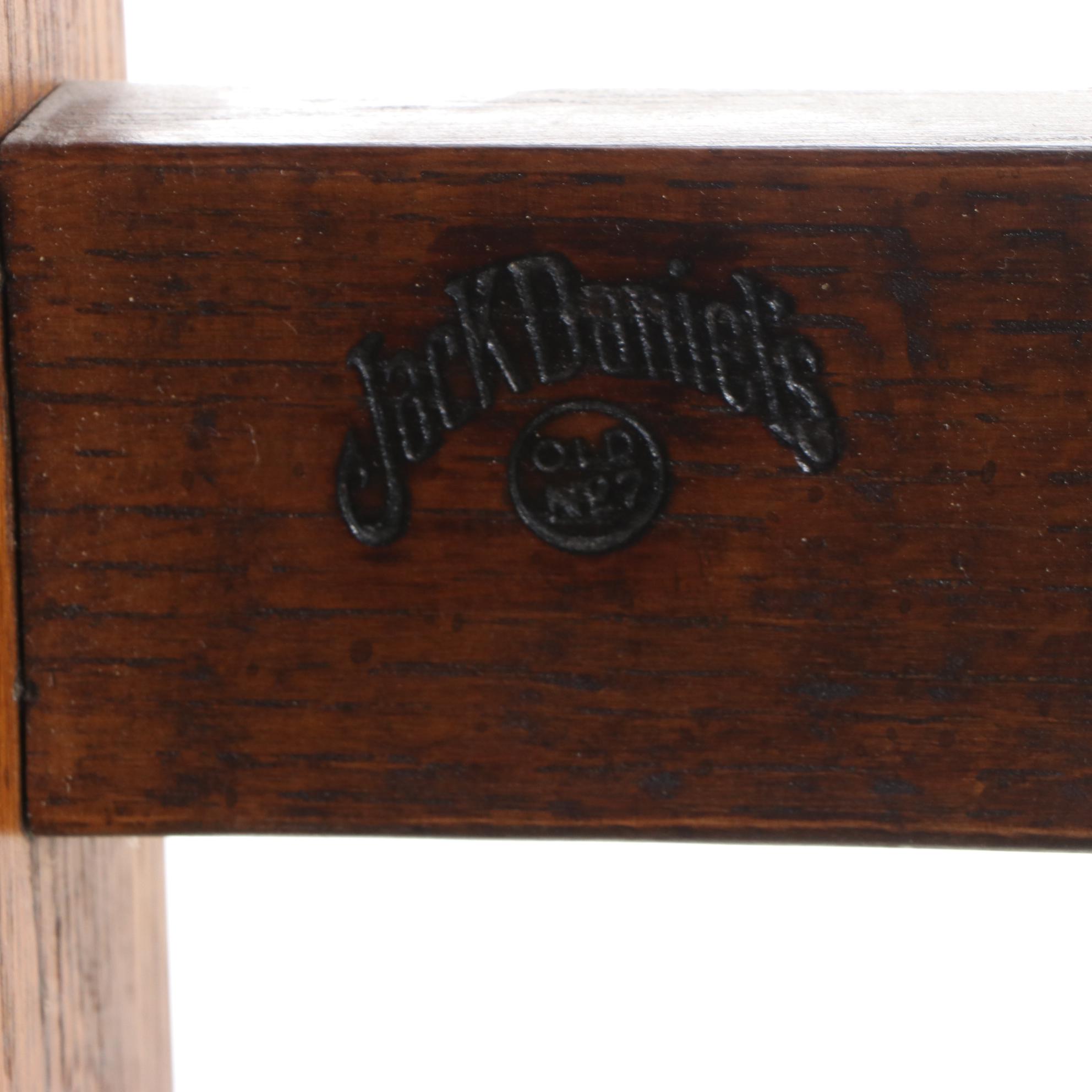 Davis "Jack Daniels Collection" Mission Slatted Oak Loveseat, circa 1980