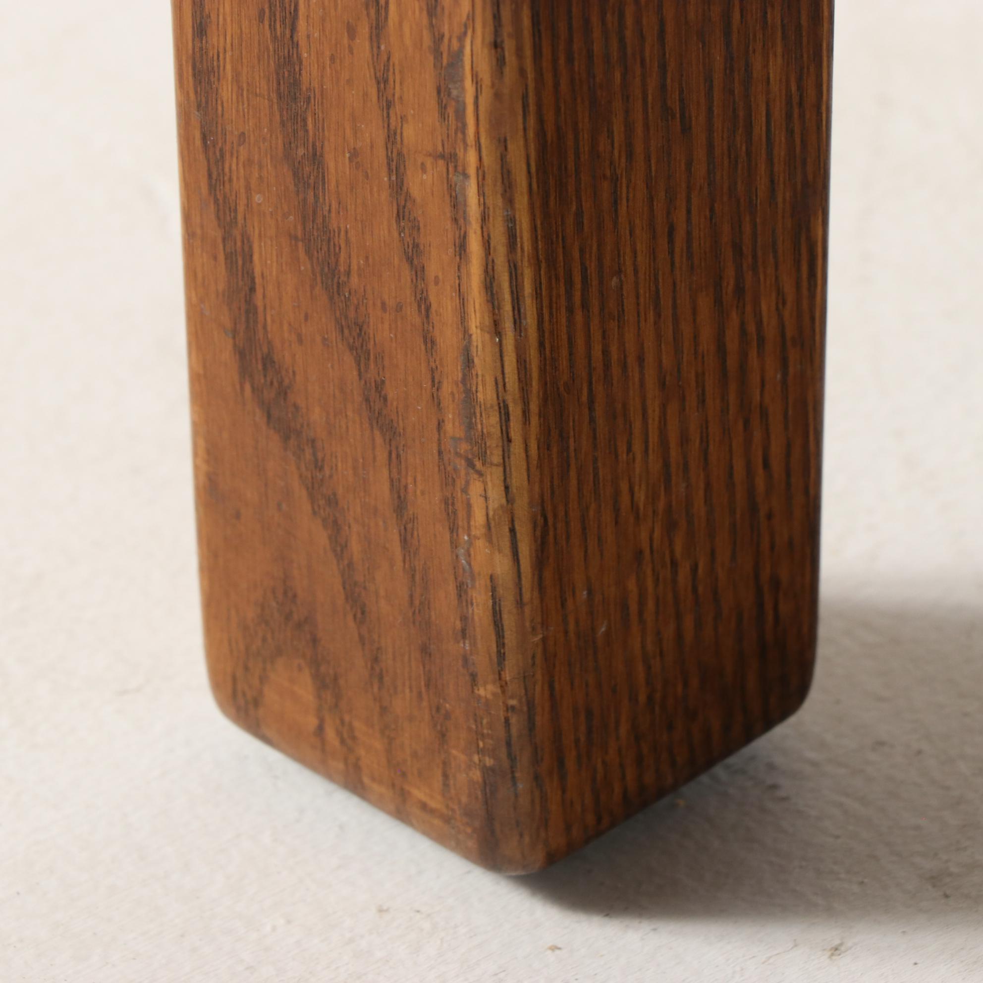 Davis "Jack Daniels Collection" Mission Slatted Oak Loveseat, circa 1980