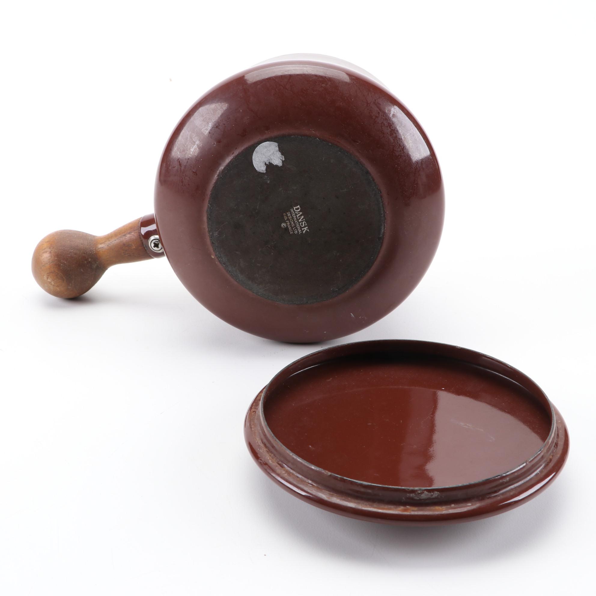 Dansk Brown Kobenstyle Enameled Casserole Dishes and Cookware, 1975–1983