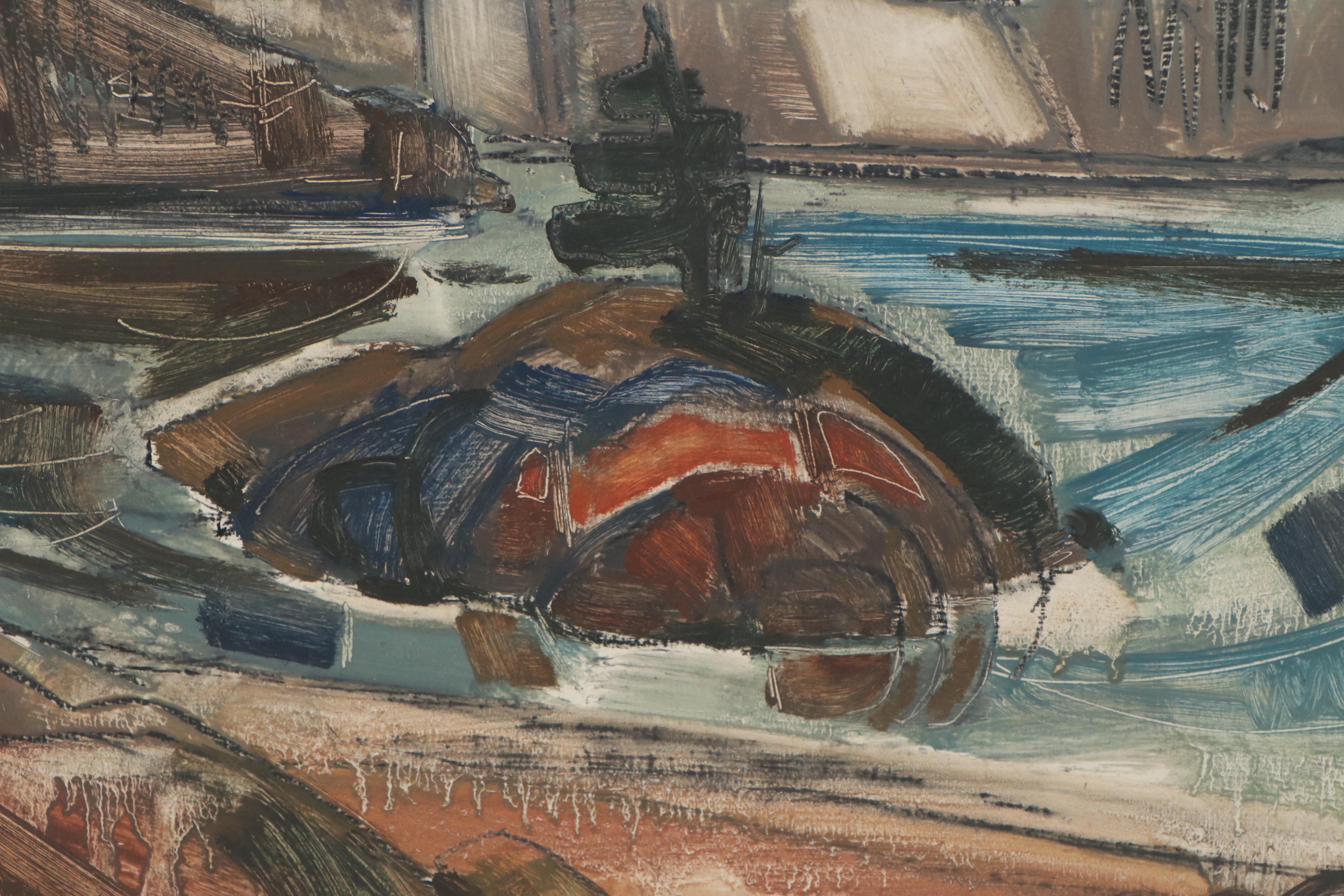 Jack Meanwell Oil Painting "Island Sun," Late 20th Century