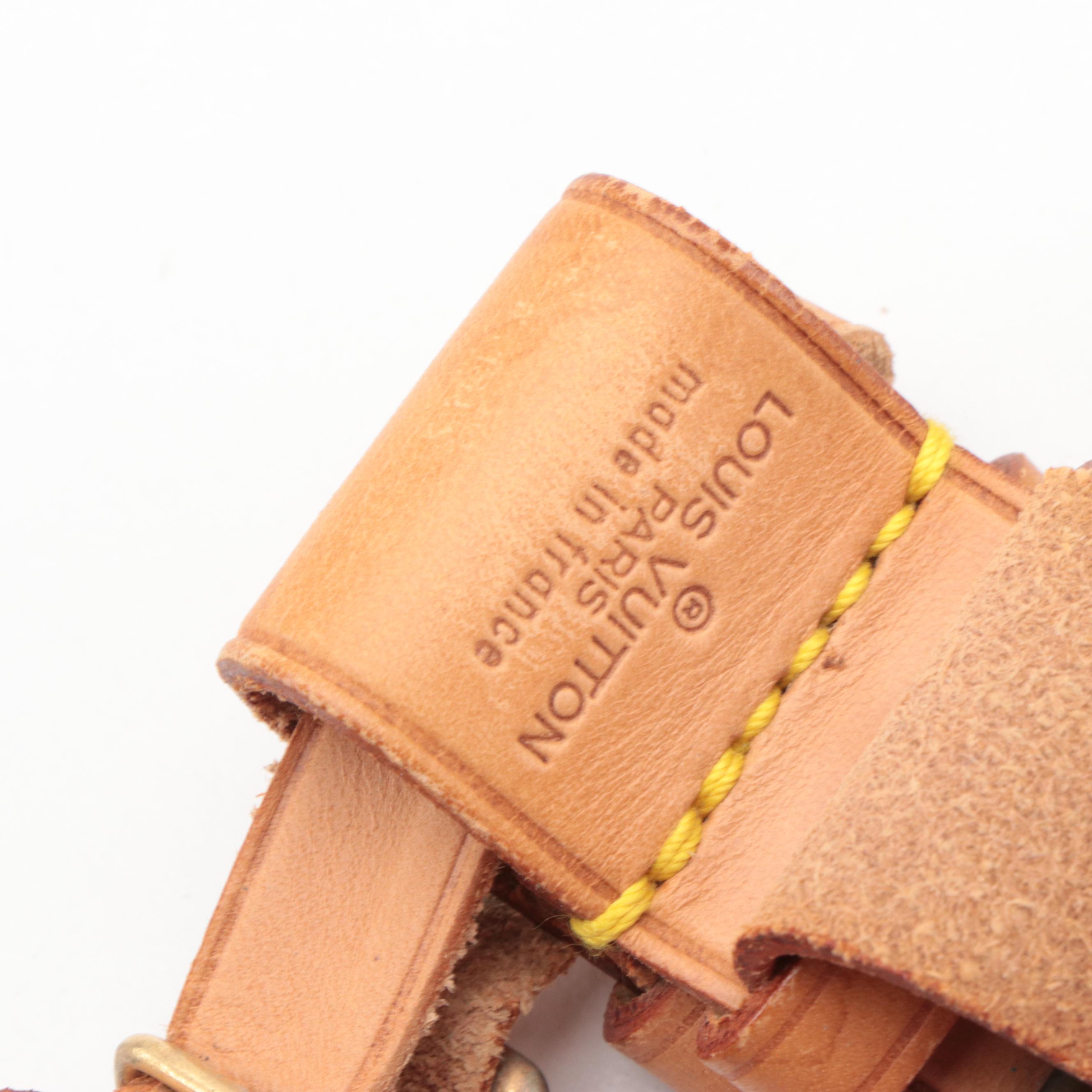 Louis Vuitton Vachetta Leather Luggage Tag and Poignet Sets, Vintage