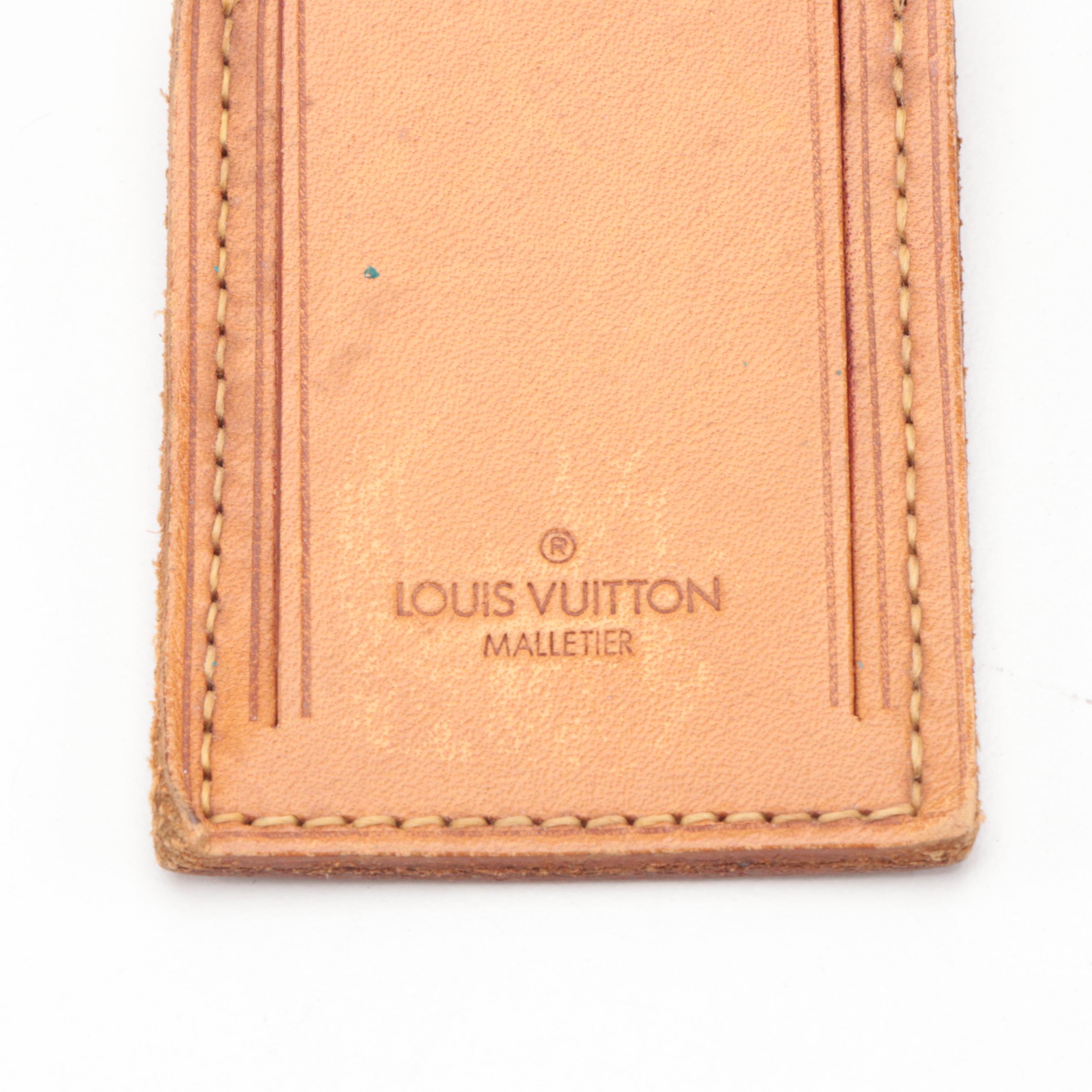 Louis Vuitton Vachetta Leather Luggage Tag and Poignet Sets, Vintage
