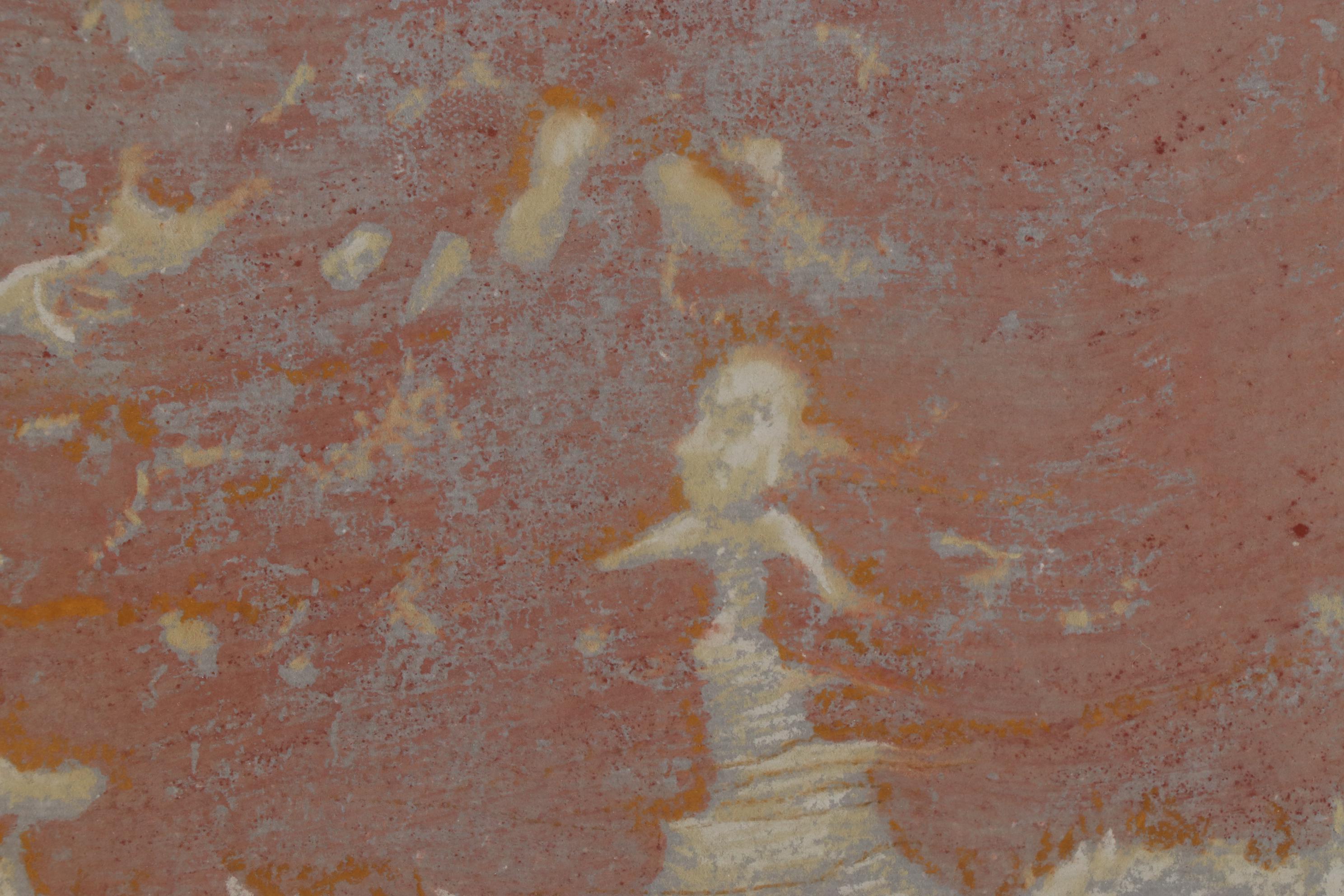 Paula Nees Gouache Painting of Abstract Composition, 1999