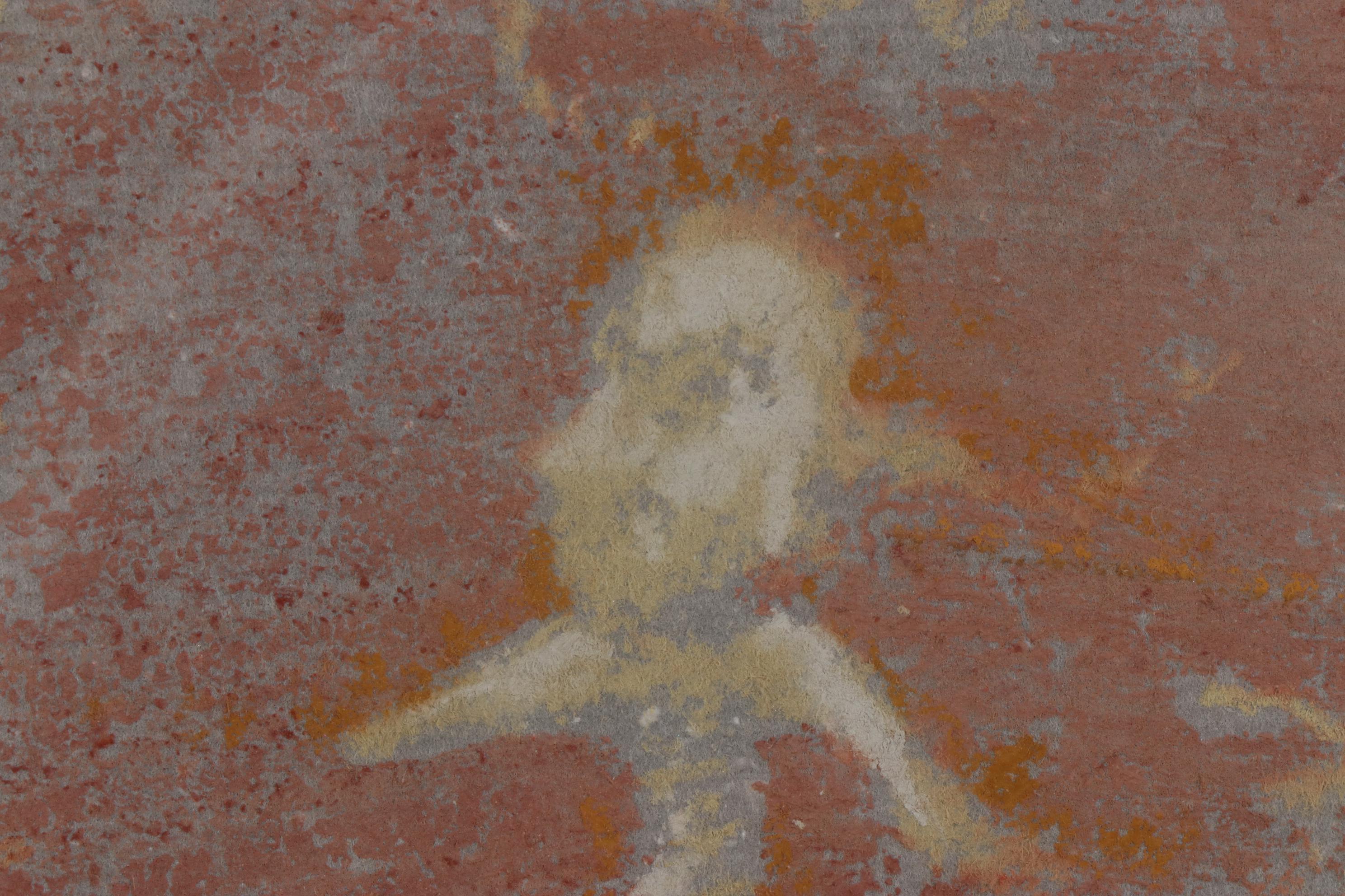 Paula Nees Gouache Painting of Abstract Composition, 1999