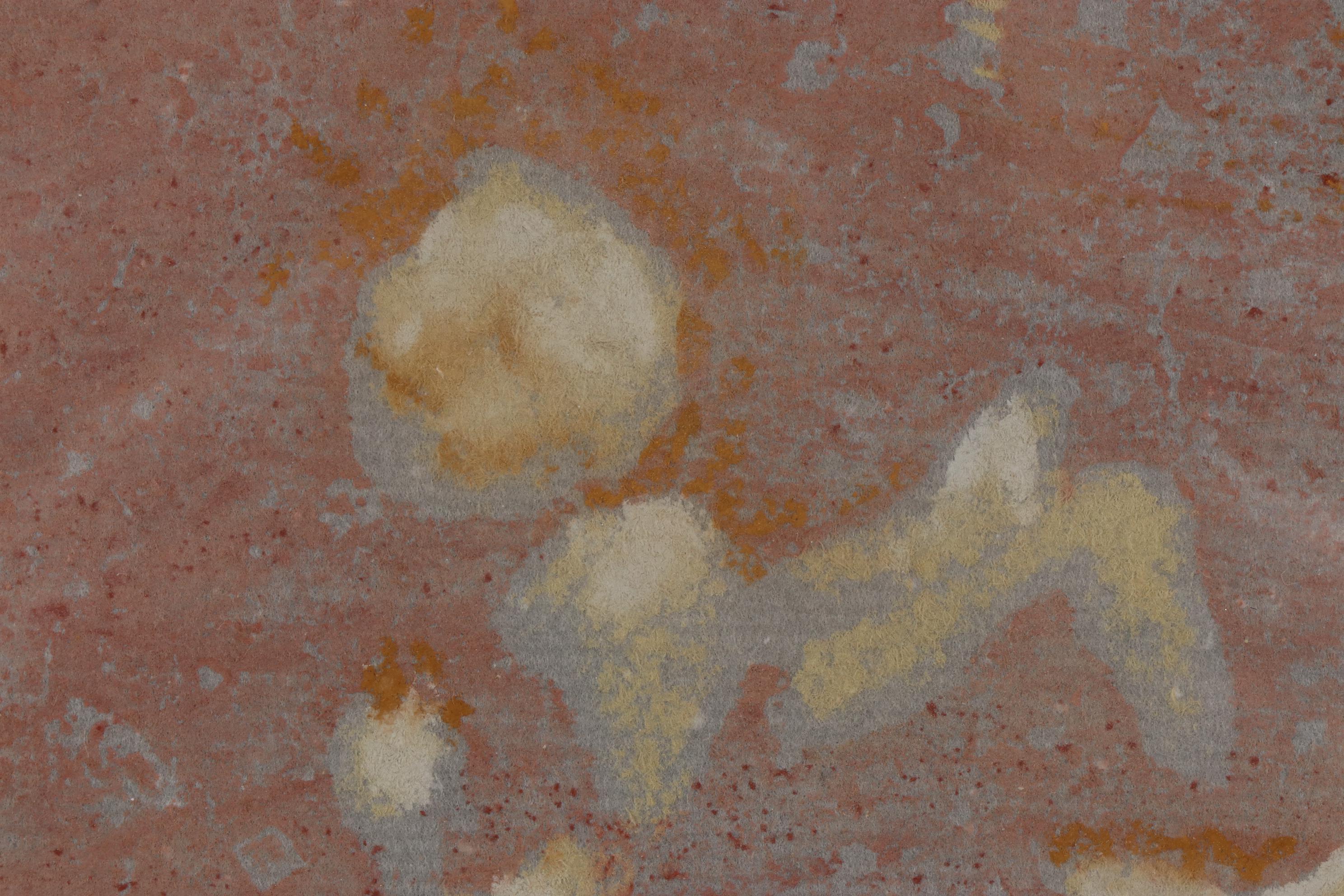 Paula Nees Gouache Painting of Abstract Composition, 1999